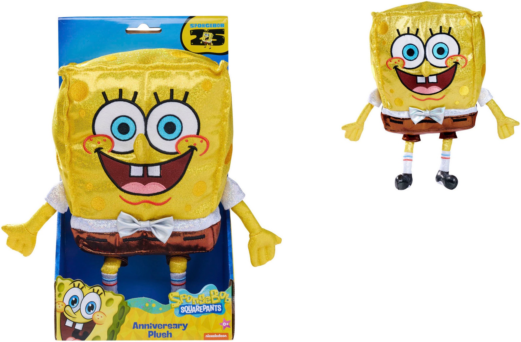 SIMBA Plüschfigur »Spongebob Jubiläumsplüsch, 30 cm«, mit glitzernder Fliege