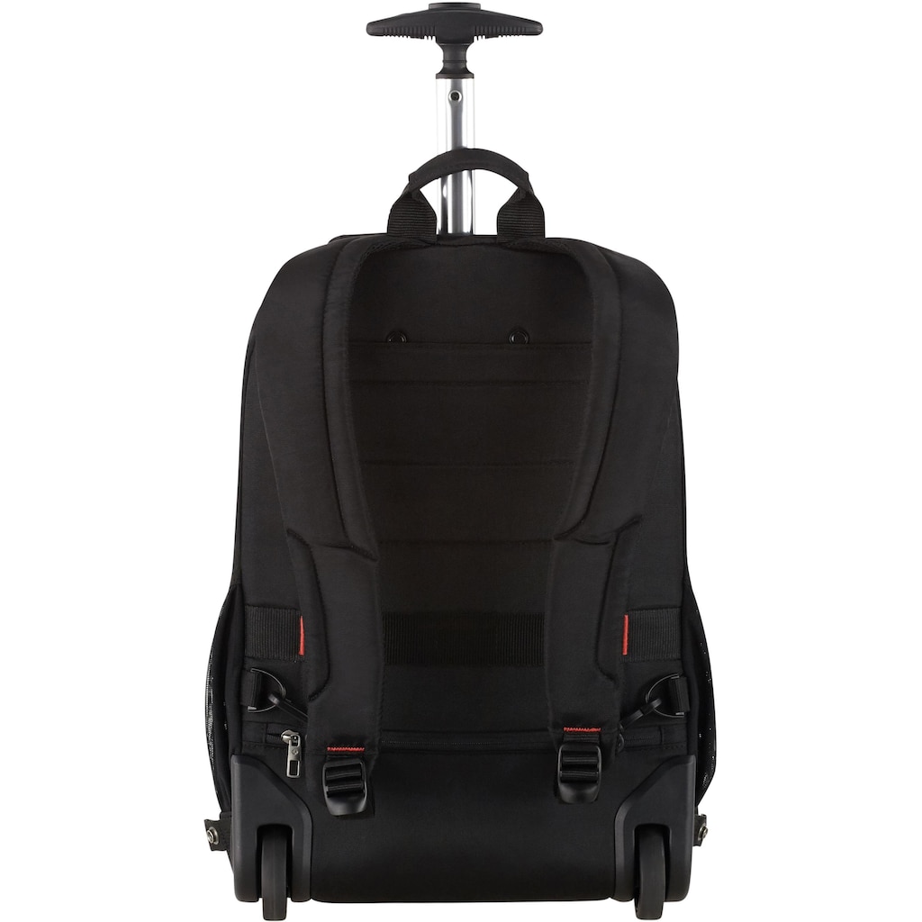 Samsonite Laptoprucksack »Guardit 2.0, black, mit 2 Rollen und Trolleyfunktion«, Reisekoffer Trolley Aufgabegepäck TSA-Zahlenschloss