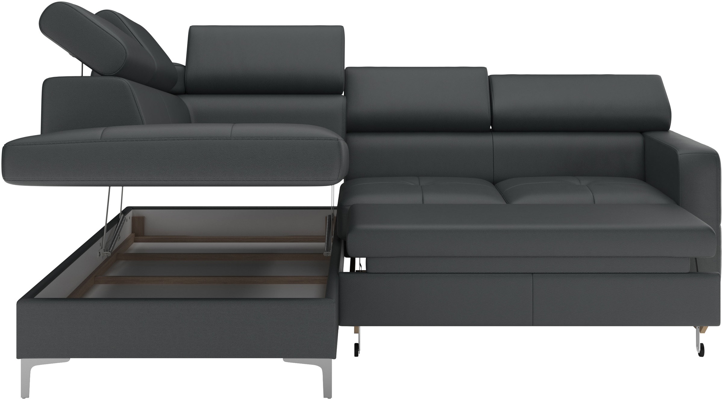 COTTA Ecksofa »Sammy L-Form«, mit Kopfteilverstellung, wahlweise mit Bettfunktion & Bettkasten