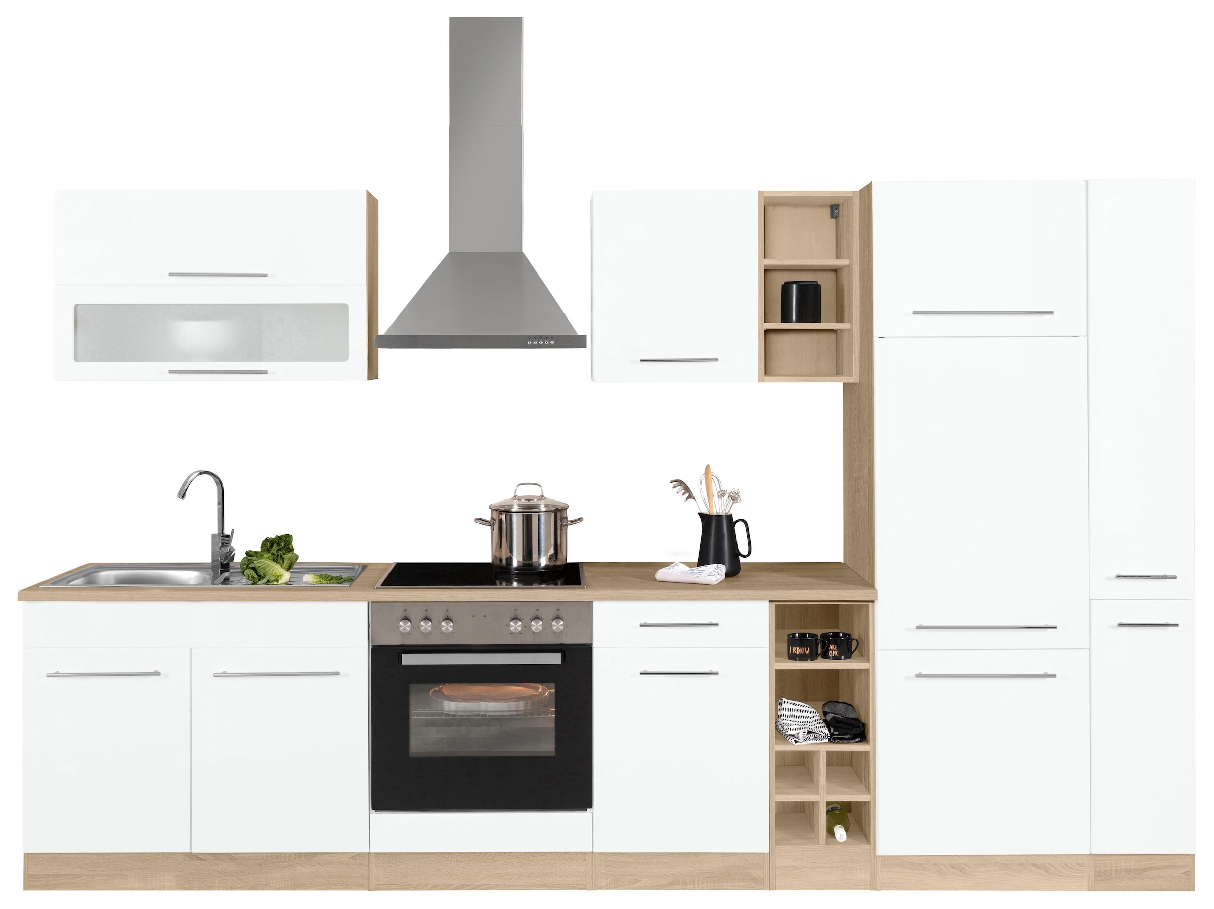 KOCHSTATION Küchenzeile »KS-Eton«, ohne E-Geräte, Breite 330 cm günstig online kaufen