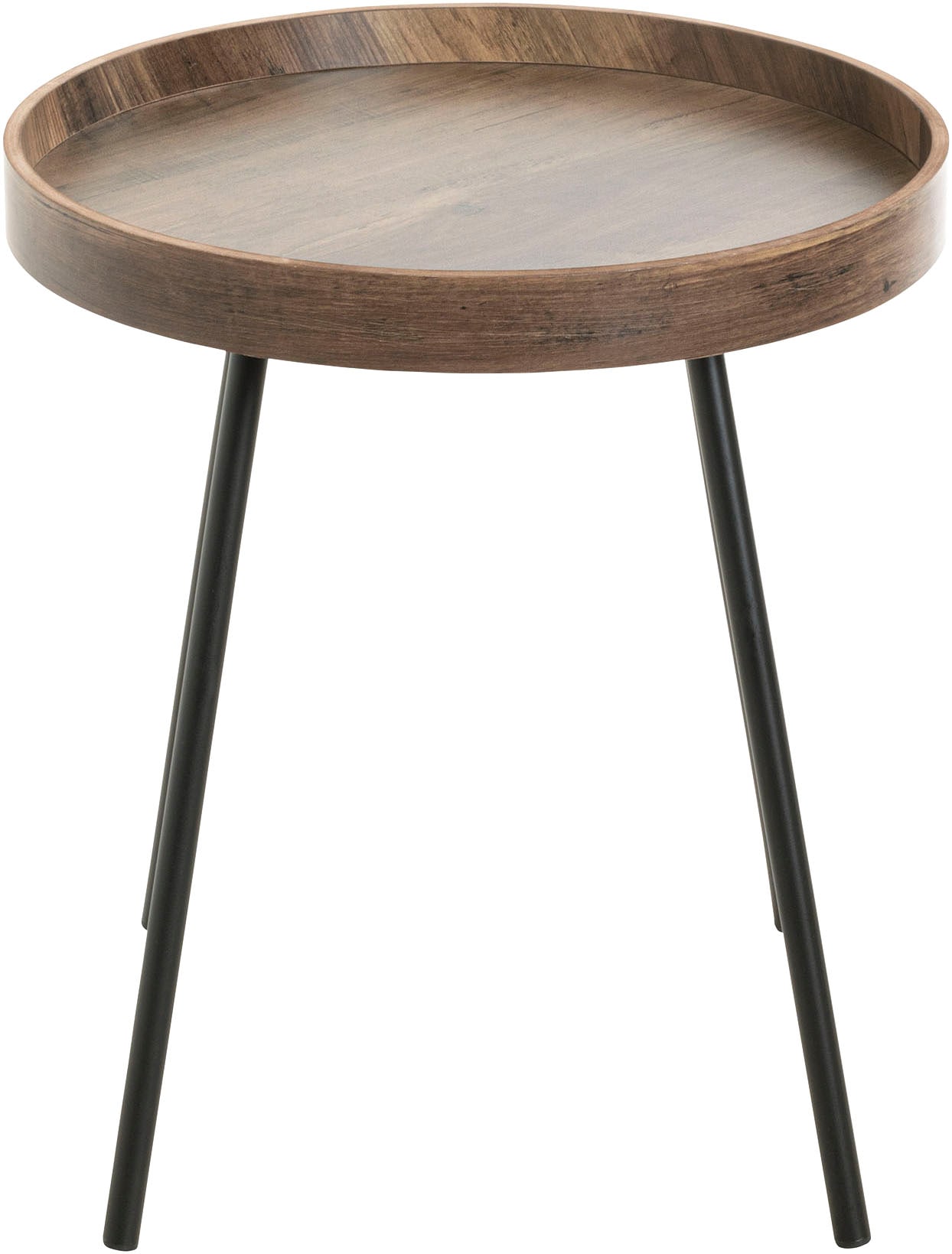 HAKU Beistelltisch »Sofatisch, Wohnzimmertisch« 1 Stk. tlg. rund - aus MDF Braun - Ø/H 40/45 cm