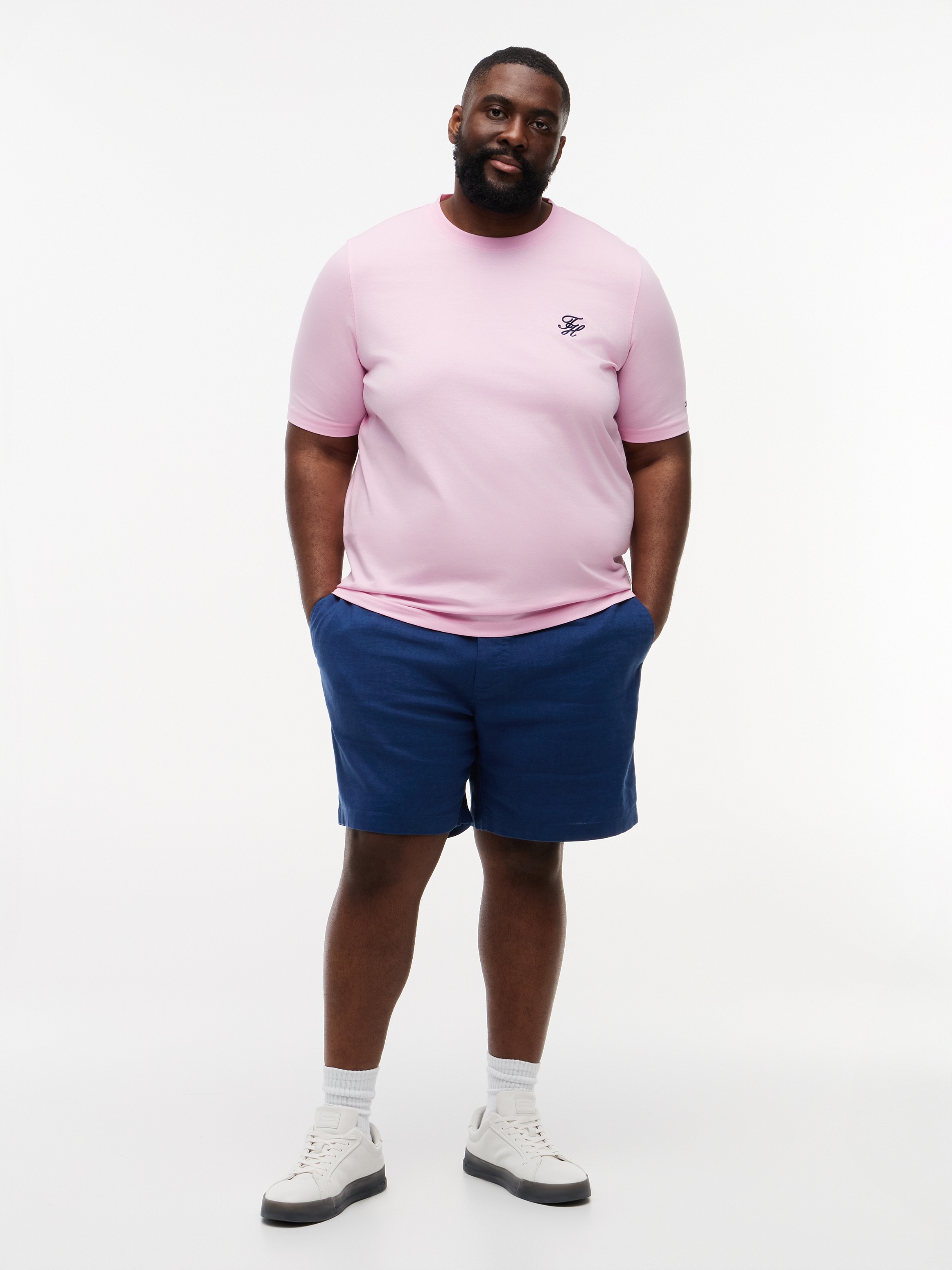 Tommy Hilfiger Big & Tall Chinoshorts »BT-DOVER«  Große Größen, aus Leinenmix, regular fit, elastischer Bund