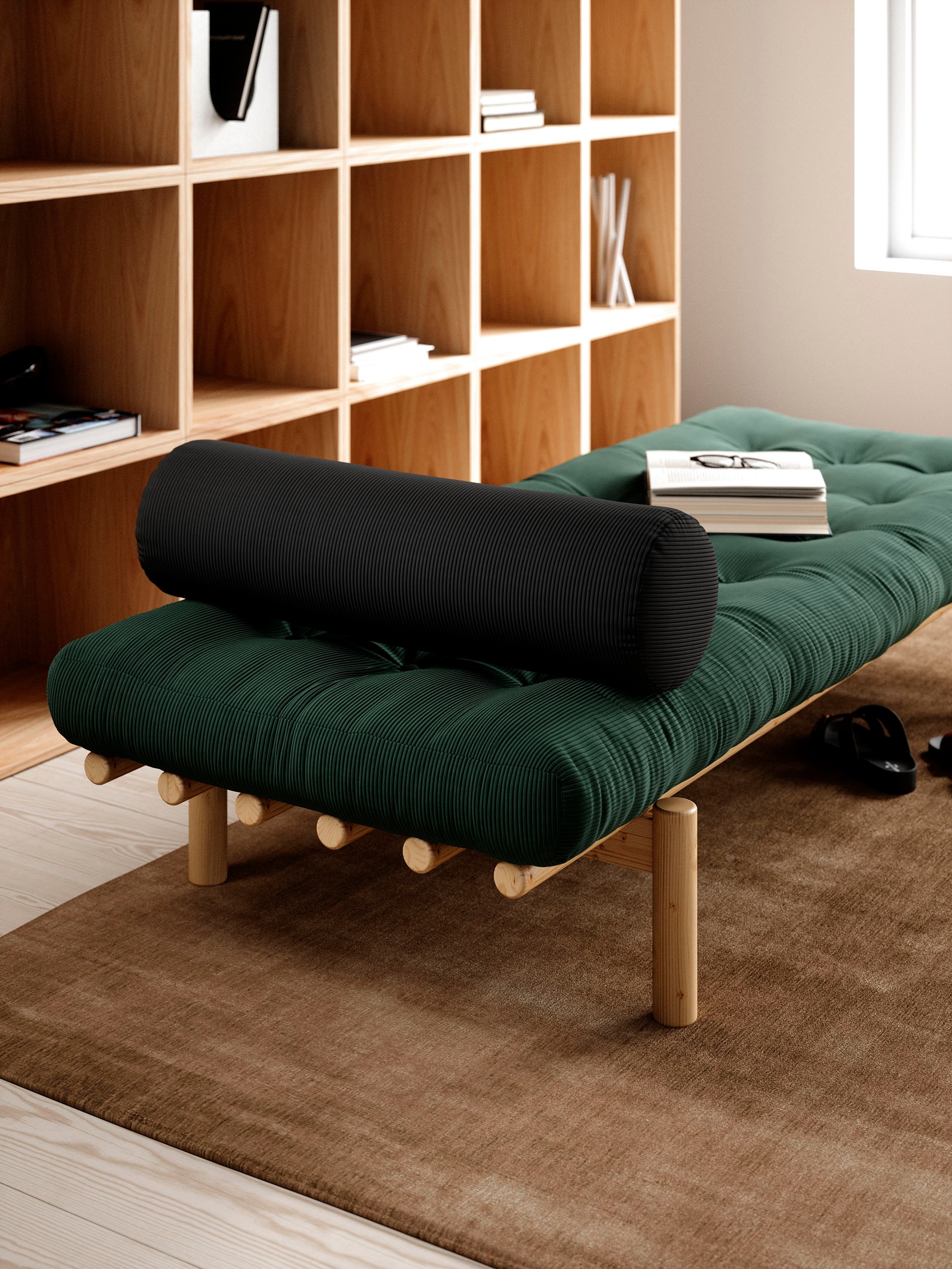 Karup Design Daybed »Next« aus massiven Kiefernholz, inkl. Futonmatratze und Kissen