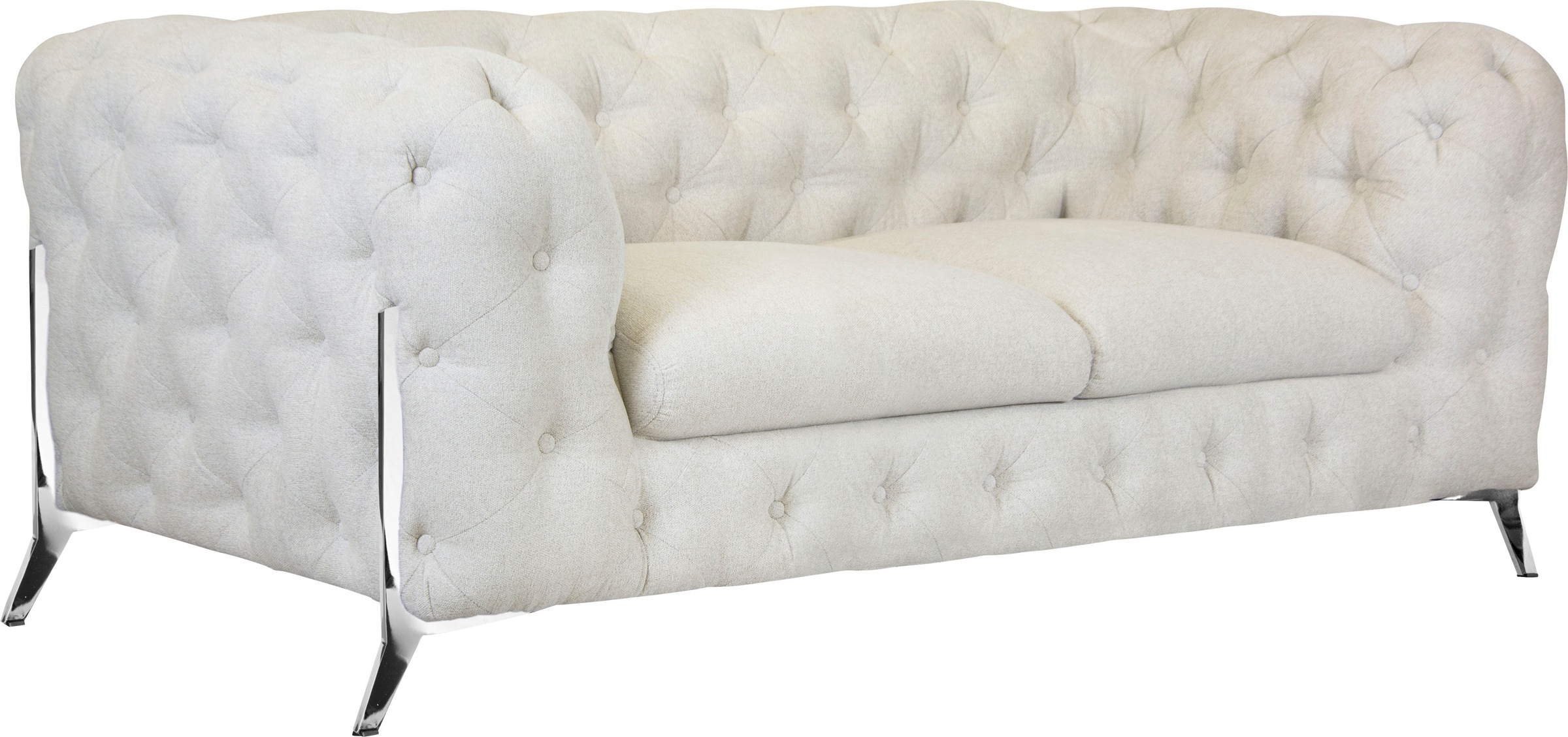 Leonique Chesterfield-Sofa »Amaury«, aufwändige Knopfheftung, moderne Chesterfield Optik, Fußfarbe wählbar