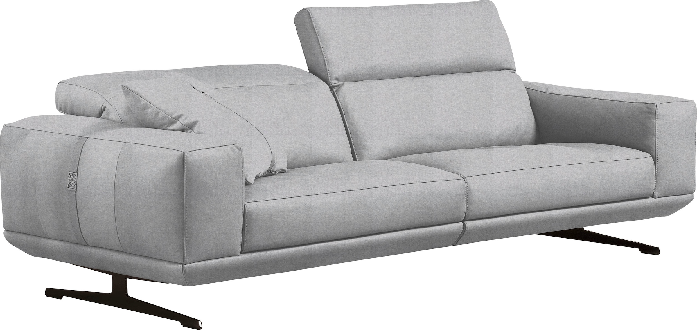 Egoitaliano 2,5-Sitzer »Gloria, super bequem und hochwertige Verarbeitung, edles Design«, beidseitig verstellbare Rückenelemente, mit Metallfüßen