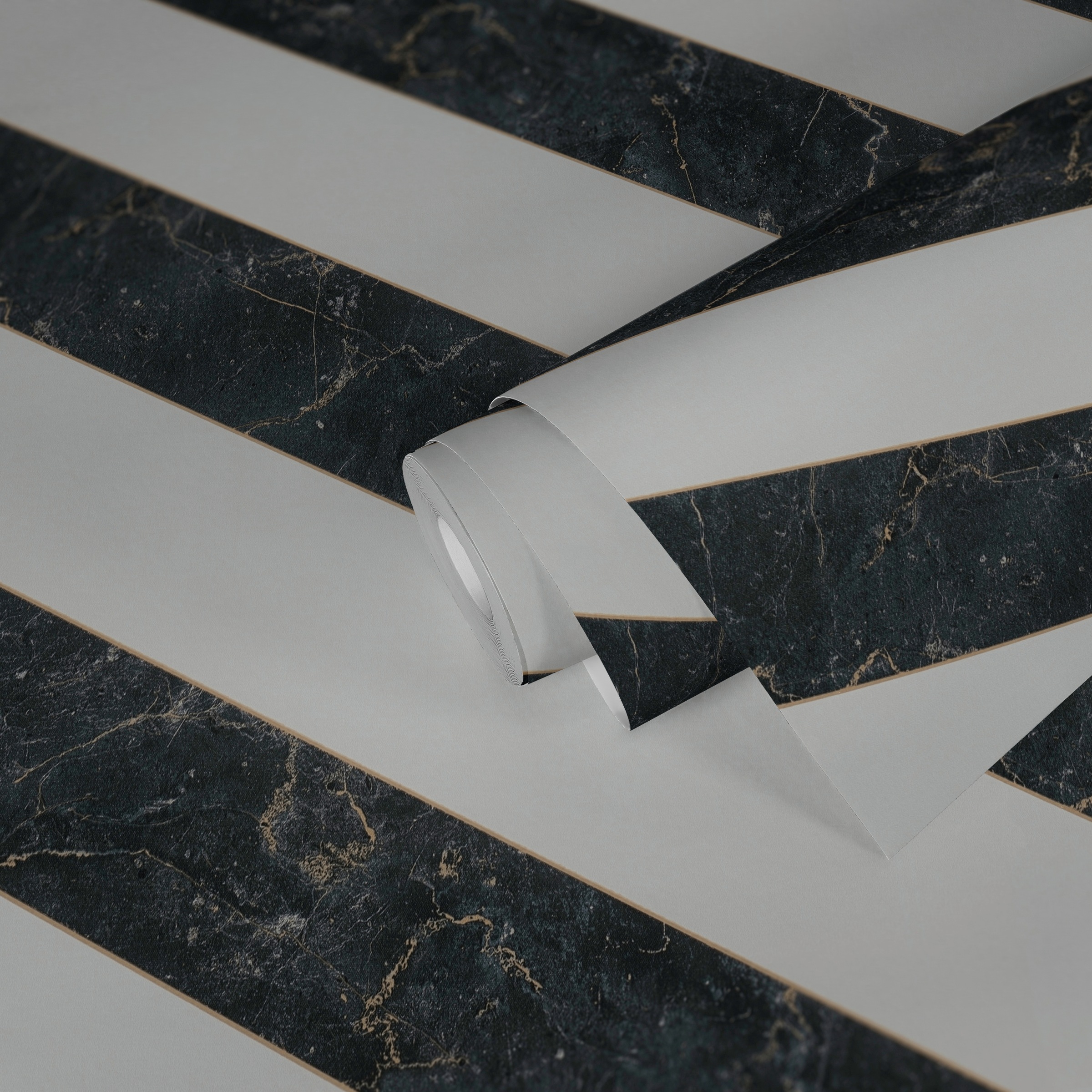 METROPOLIS BY MICHALSKY LIVING Vliestapete »Change is good, Modern Marble«, Streifen-gestreift-mehrfarbig, Designertapete Tapete Marmor Glatt Glänzend Tapeten Wohnzimmer modern