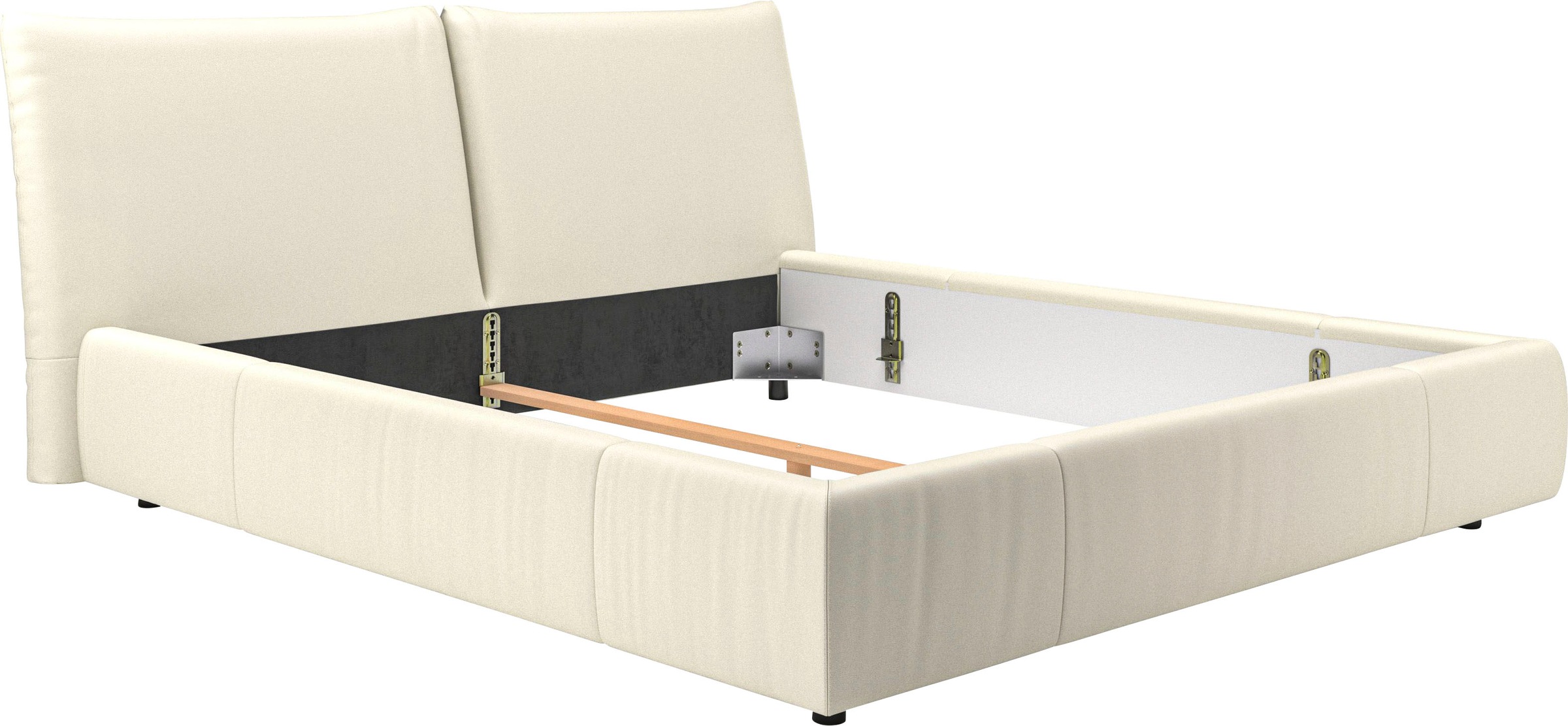 Places of Style Polsterbett »Priora in 4 Breiten bis 200cm«, auch in NaturL günstig online kaufen