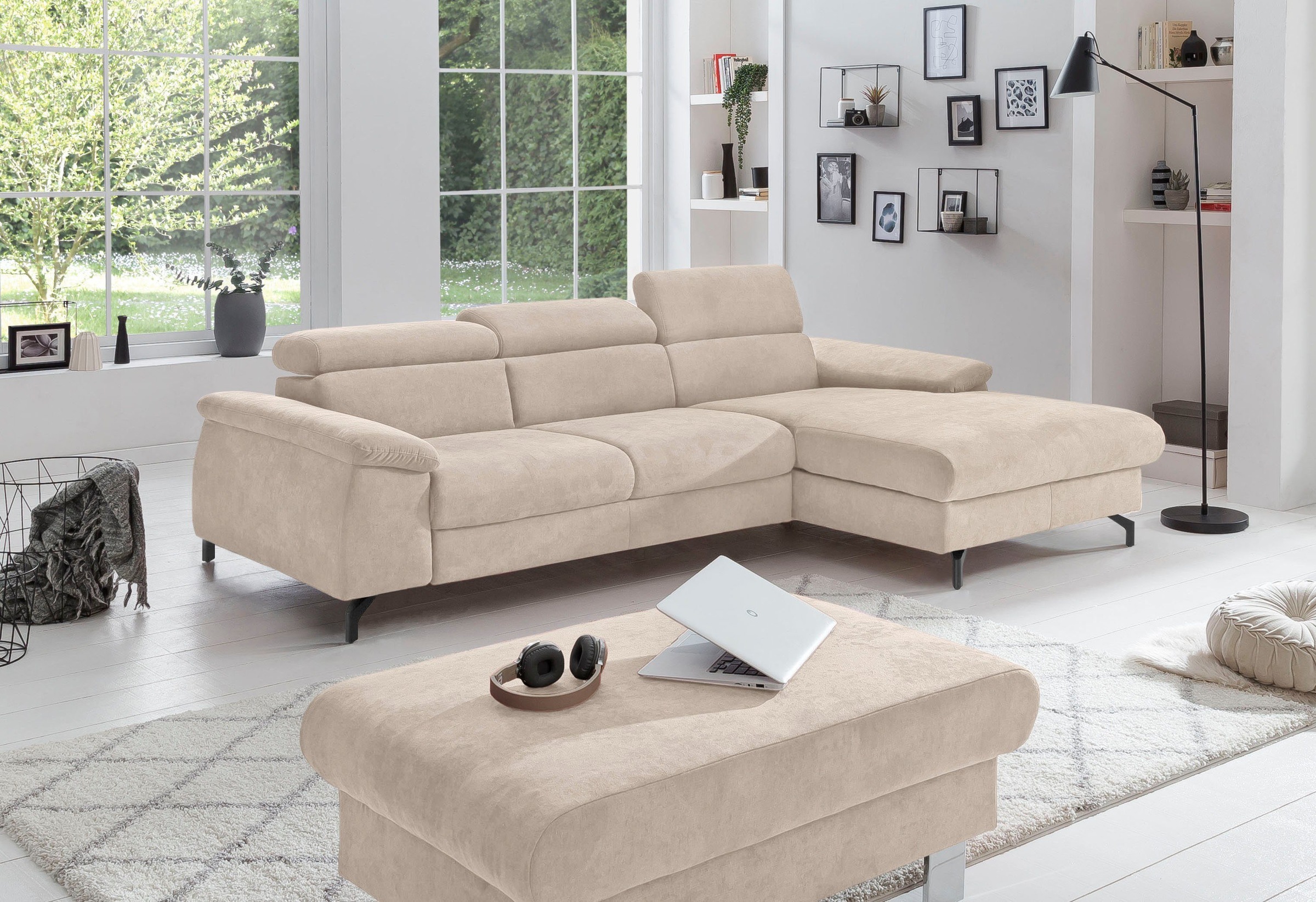COTTA Polstergarnitur »Komaris L-Form«, (Set), Set bestehend aus: Ecksofa m günstig online kaufen