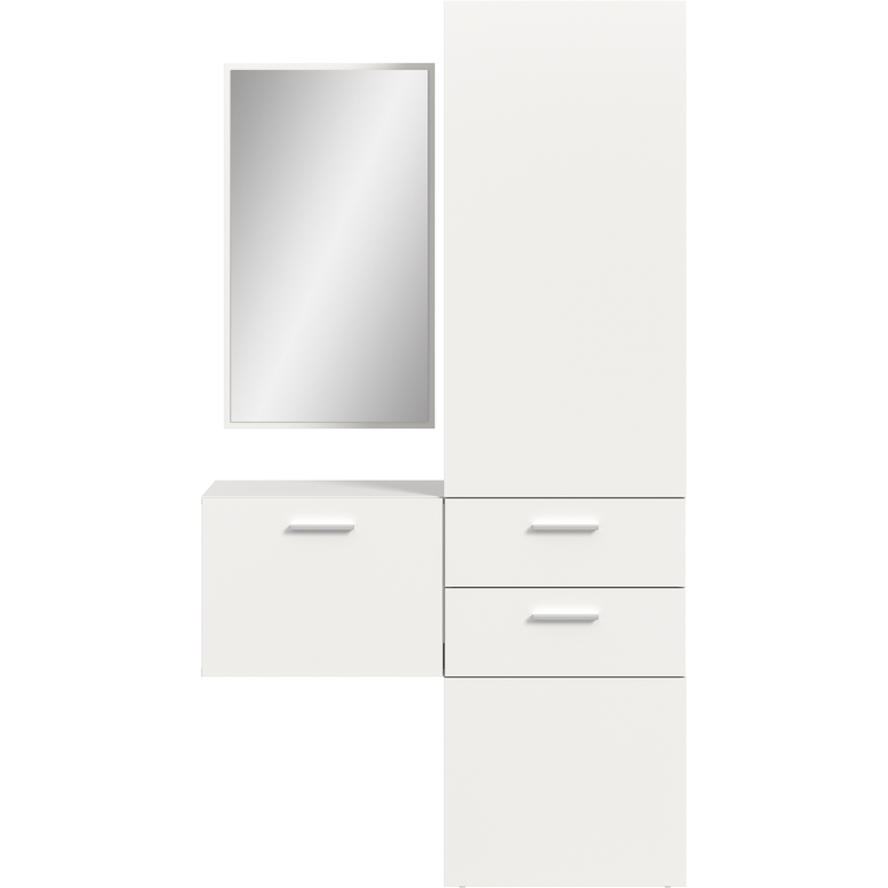 INOSIGN Garderoben-Set Set, 3 Stk. tlg. weiß melamin Maße B/H/T ca.: 104 x 190 x 36 cm