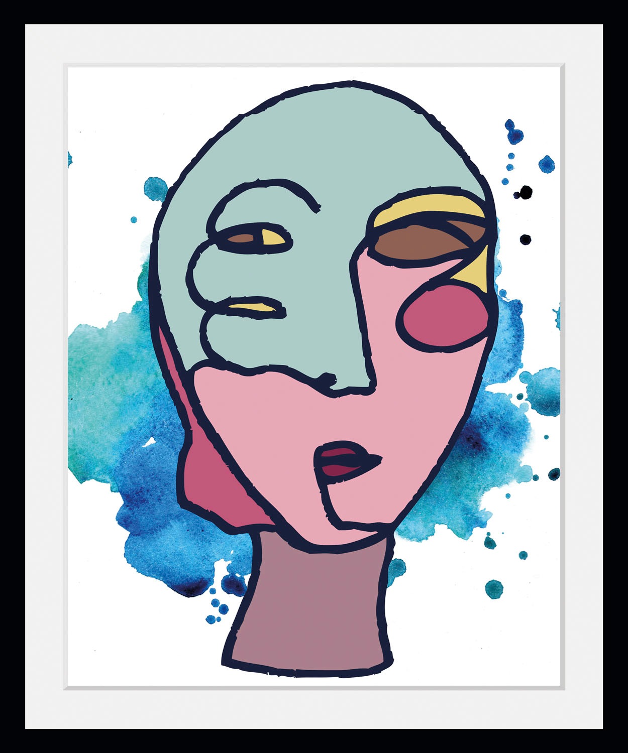 queence Bild »Marlick«, Abstrakt-Kunst-Figuren-Gesicht, (1 St.), HD Premium günstig online kaufen