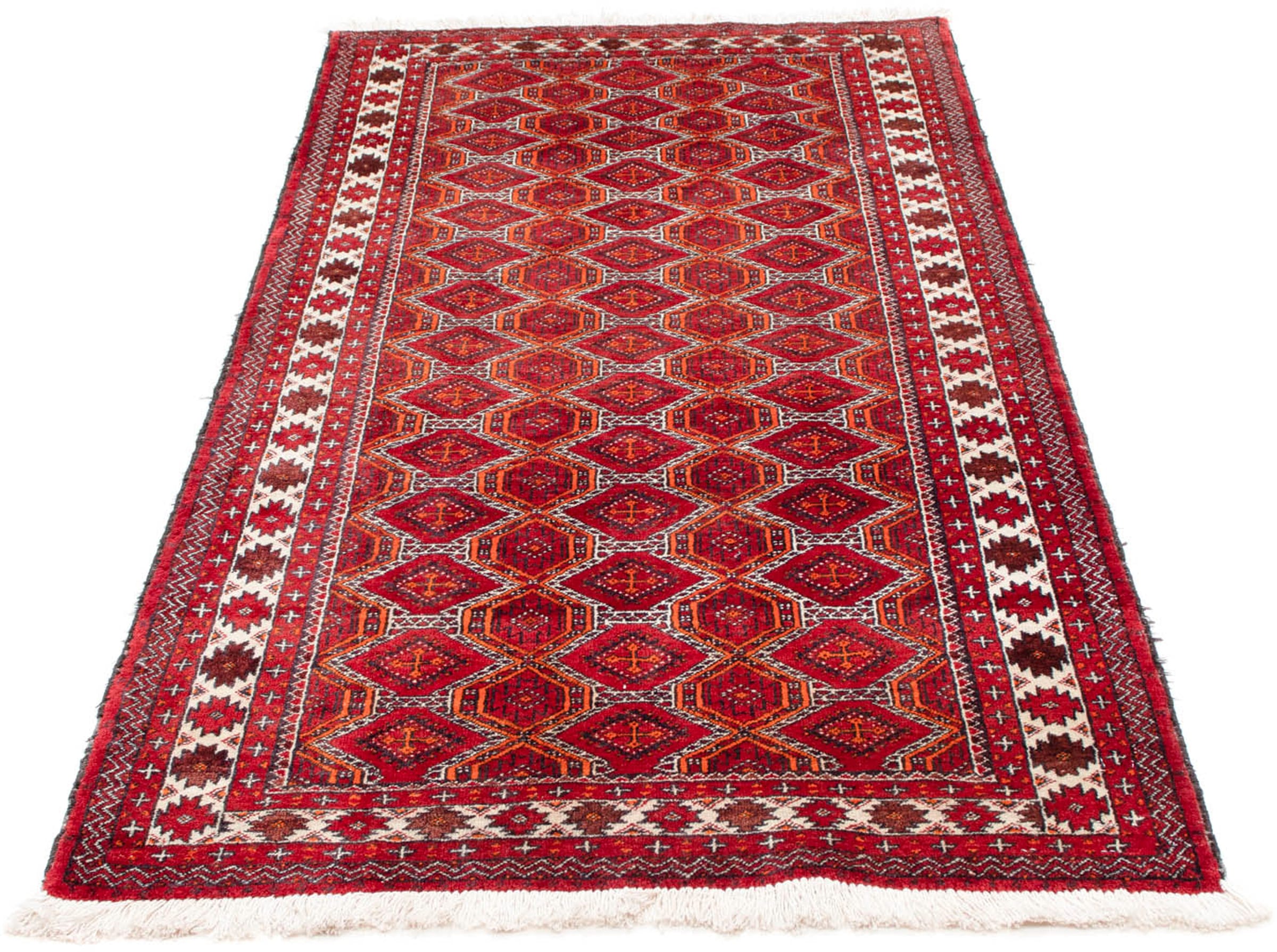 morgenland Orientteppich »Belutsch - 180 x 91 cm - rot«, rechteckig, Wohnzi günstig online kaufen