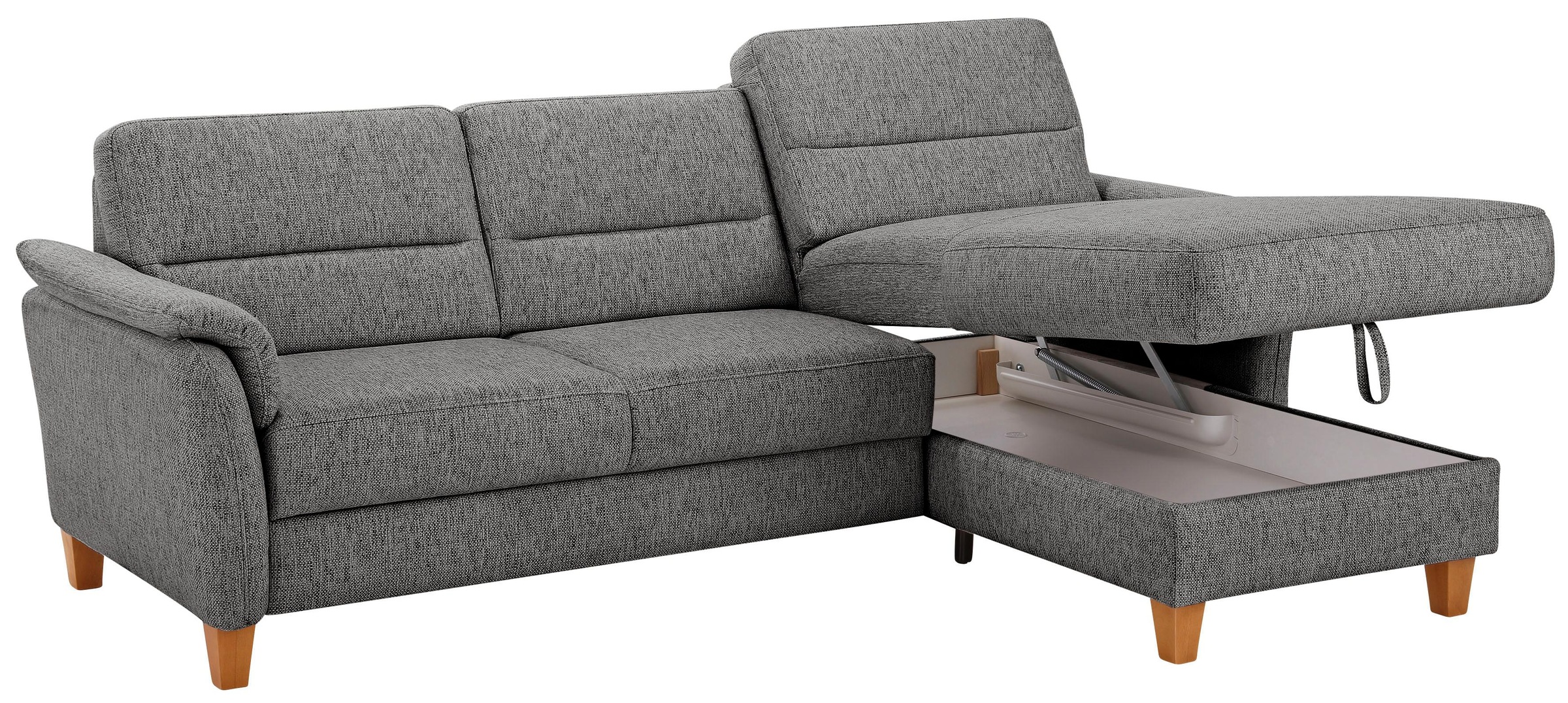 Home affaire Ecksofa »Palmera L-Form«, Federkern, wahlweise mit Bettfunktion und mit/ohne Bettkasten