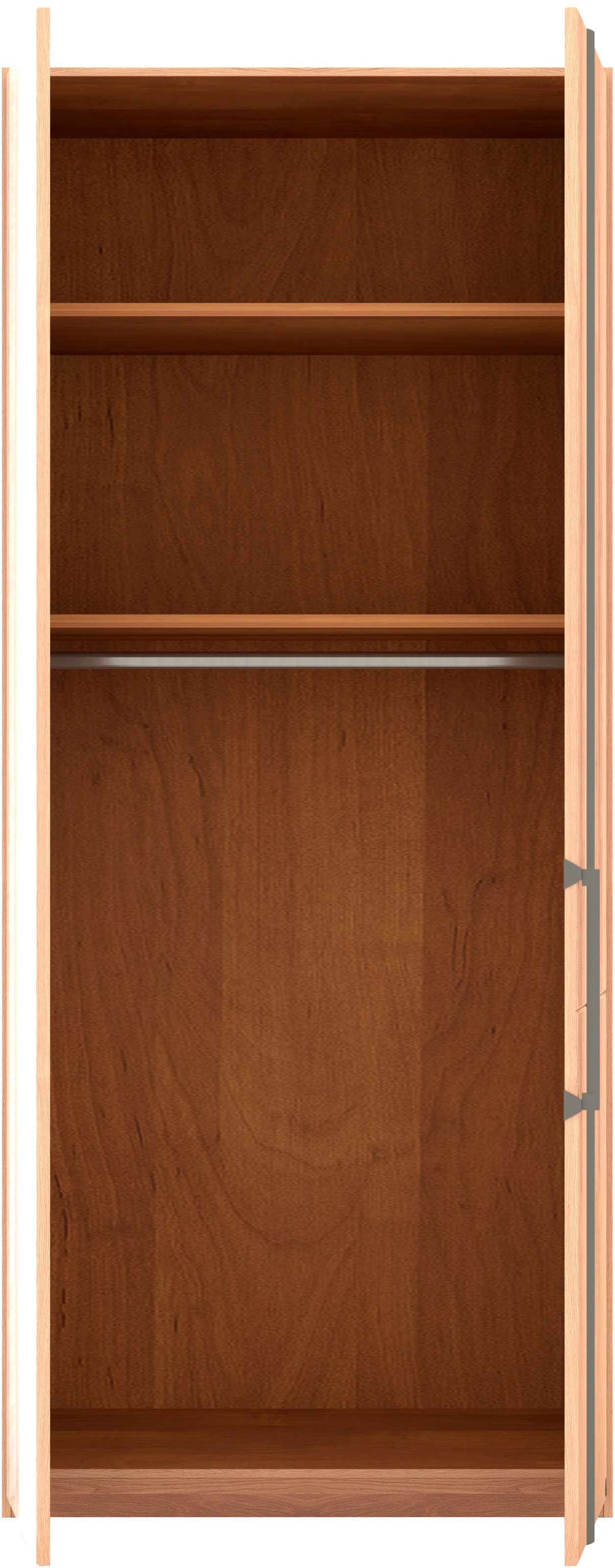 Musterring Drehtürenschrank »Sorrent, Kleiderschrank, Schrank, teilmassiv Eiche«, (mit Türdämpfern, in 5 Breiten & 2 Höhen, extra Böden, MADE IN GERMANY), Türen Eiche massiv oder als Parsol-Bronze-Spiegel, verschiedene Maße