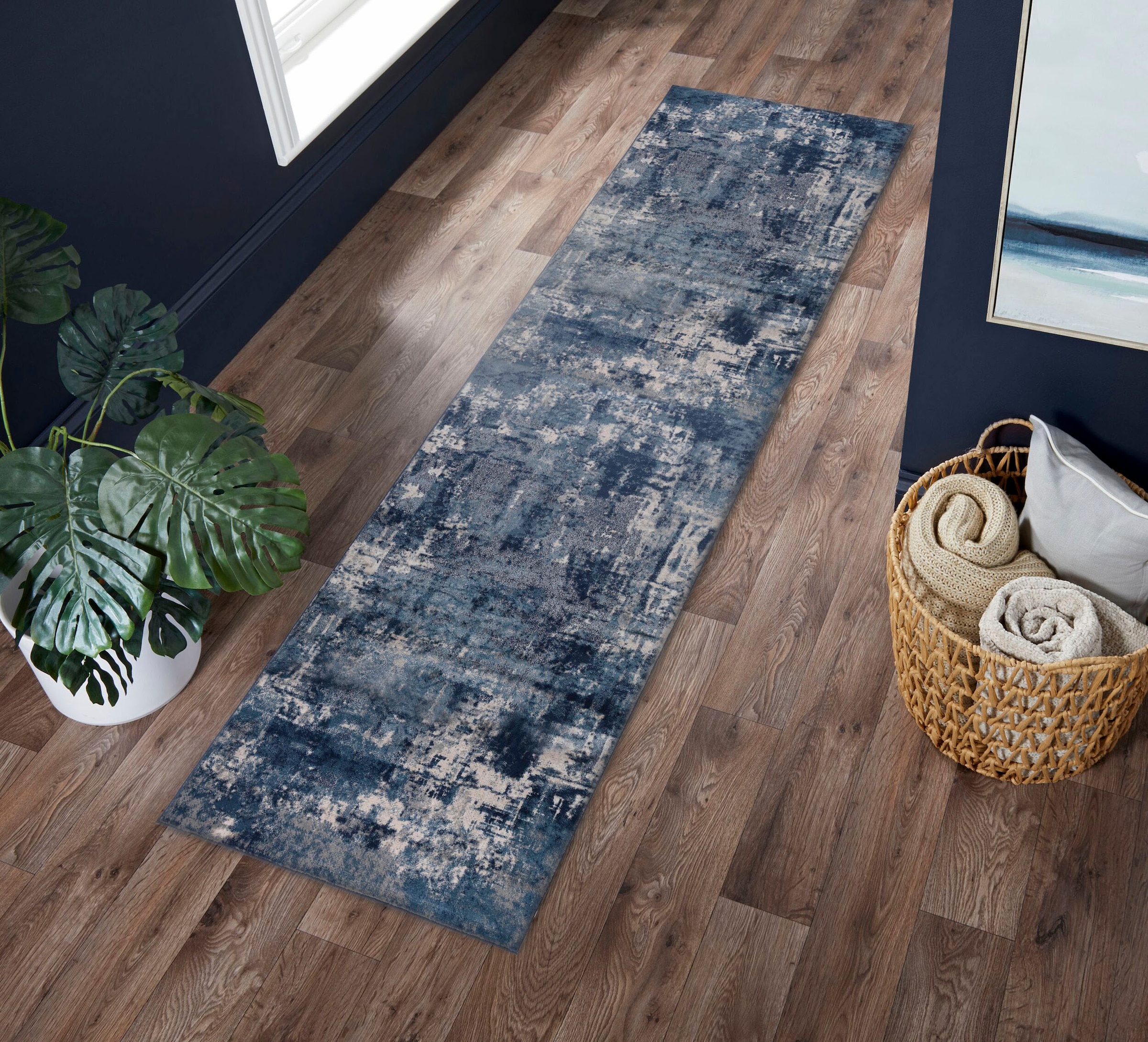 FLAIR RUGS Läufer »Wonderlust«, rechteckig, 10 mm Höhe, fußbodenheizungsgeeignet, mehrfarbig, Vintage Design, Läufer, Abstrakt