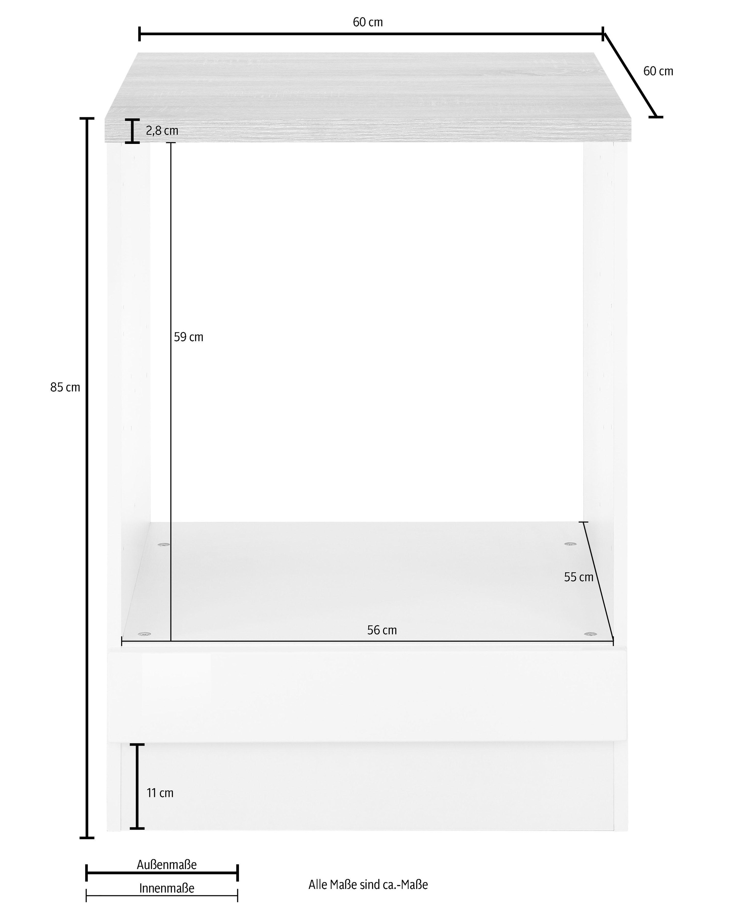 KOCHSTATION Herdumbauschrank "KS-Ohio" günstig online kaufen