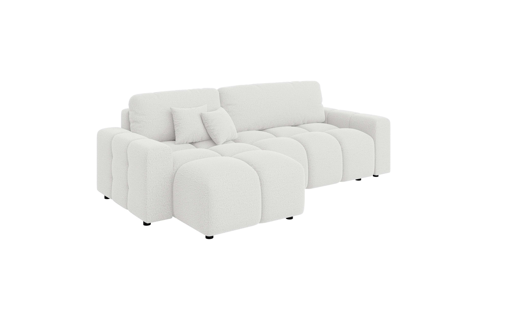 Home affaire Ecksofa »FELICI, Schlafsofa 233cm, L-Form mit Recamiere beidseitig montierbar« Designsofa mit Bettfunktion und Bettkasten, Maße B/T/H: 233/142/88 cm