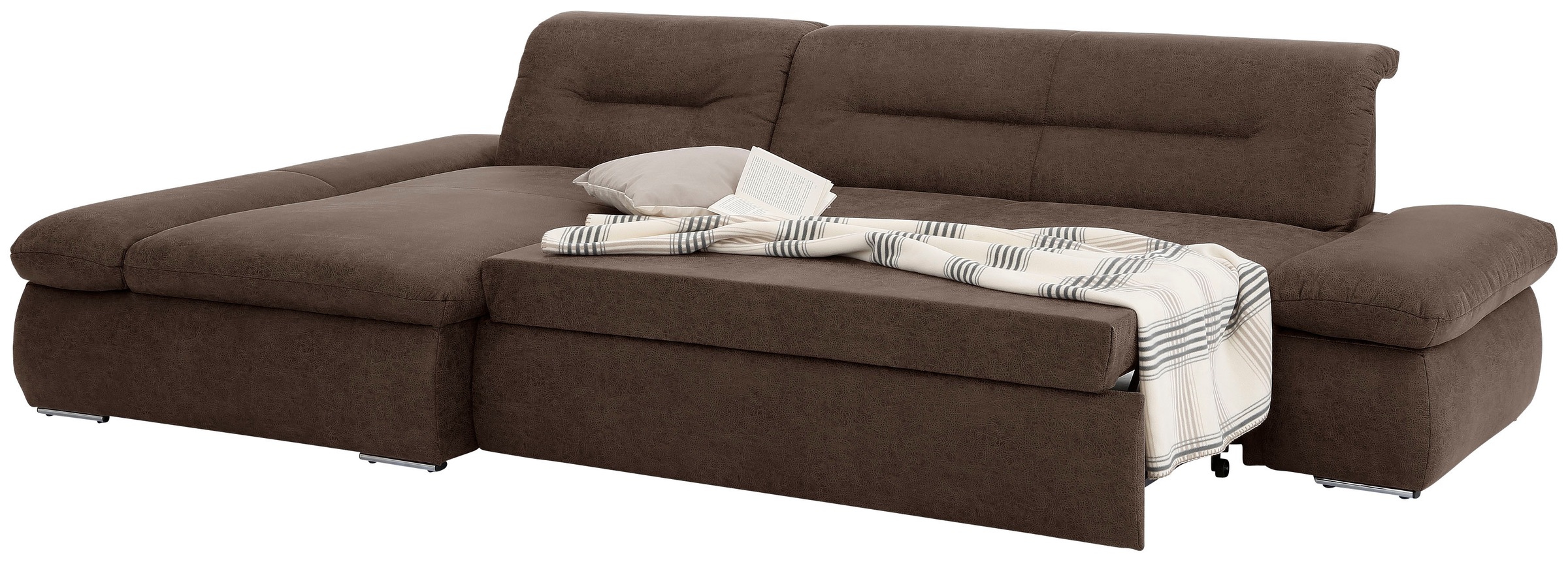 INOSIGN Ecksofa »Avesa L-Form«, Wahlweise mit Armteilvertsellung und Bettfunktion, B/T/H: 300/172/80cm