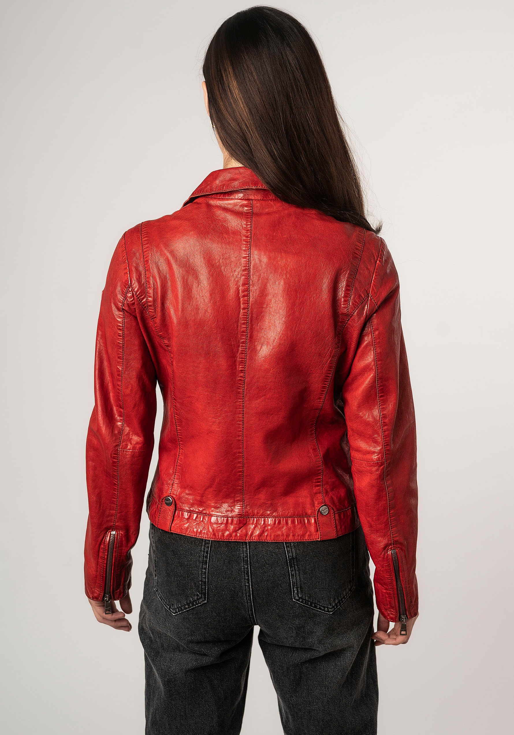 Mauritius Lederjacke »MWFayola«, mit Umlegekragen
