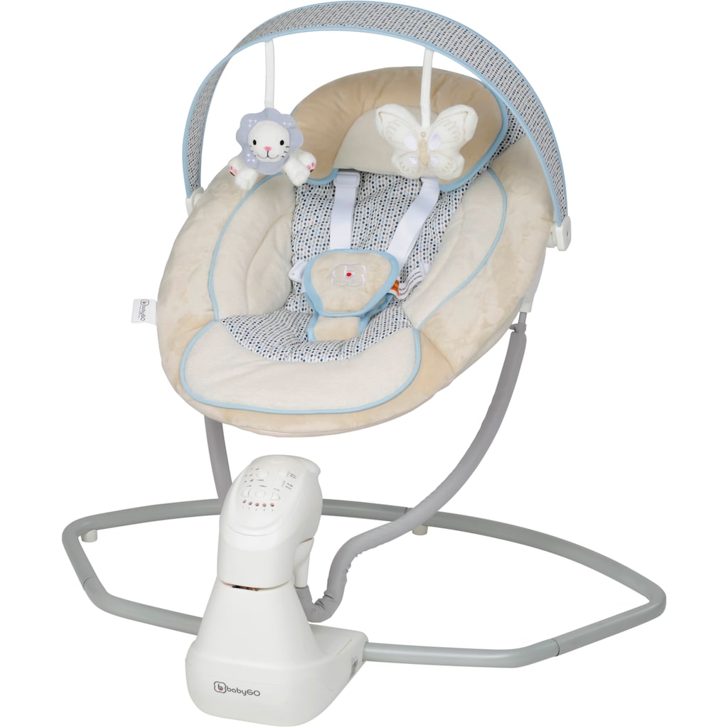 BabyGo Babywippe »Cuddly, beige«, bis 9 kg, elektrisch, mit Sound