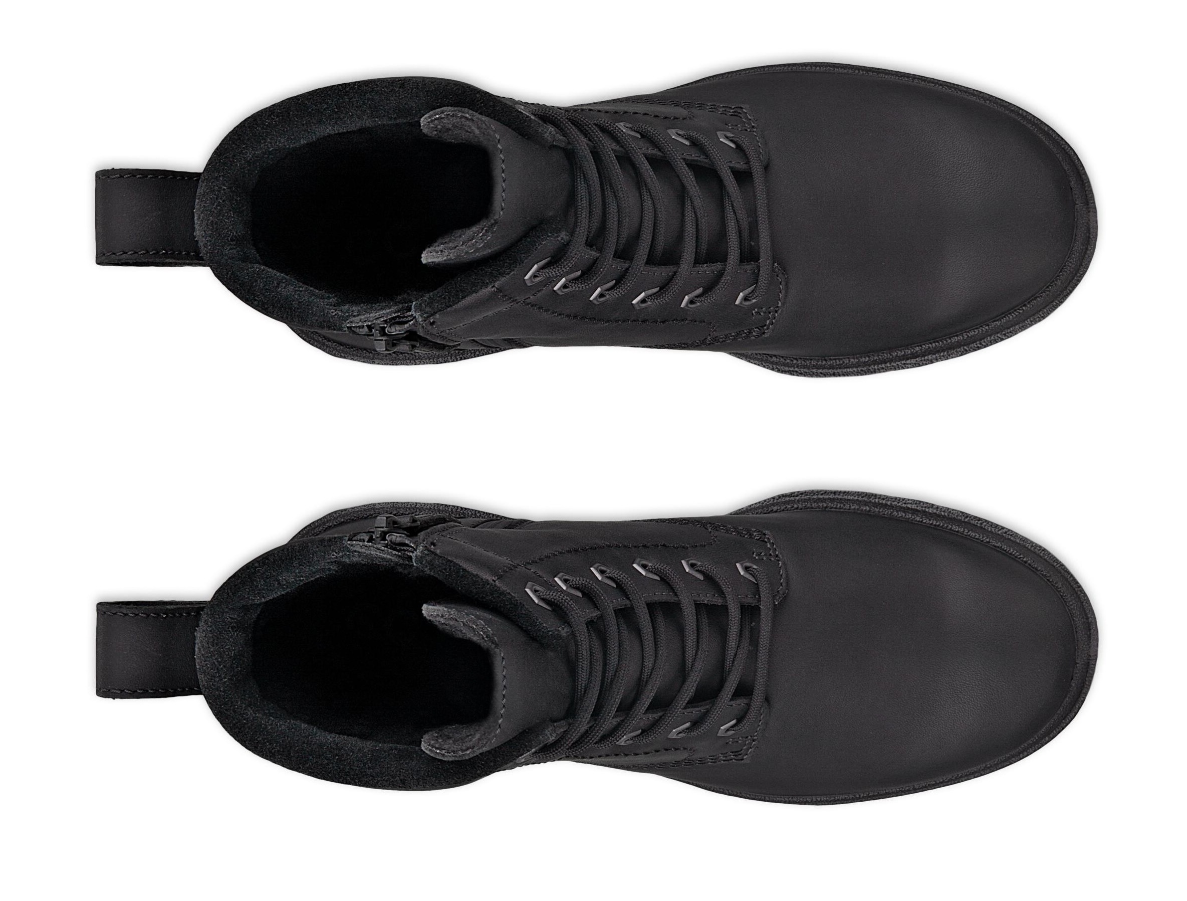 Ecco Schnürboots »GRAINER W«, Stiefelette, Winterboots, Blockabsatz, mit Schurwollfutter