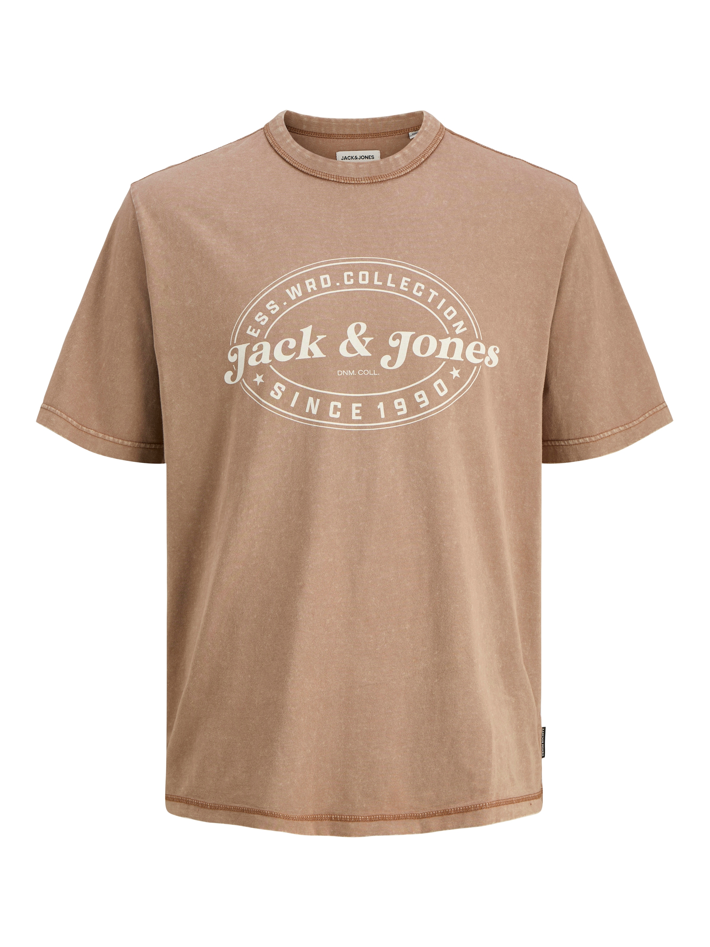 Jack & Jones Rundhalsshirt »JJEDOVER PRINT TEE SS CREW NECK«