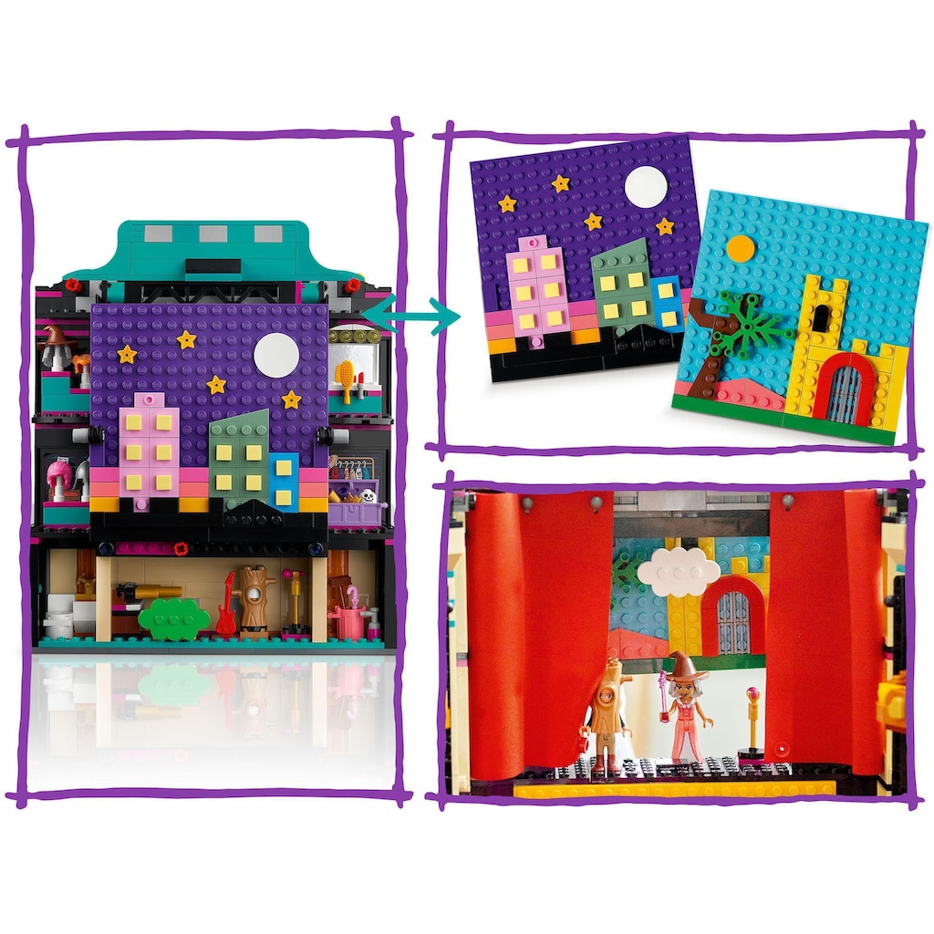 LEGO® Konstruktionsspielsteine »Andreas Theaterschule (41714), LEGO® Friends«, (1154 St.)