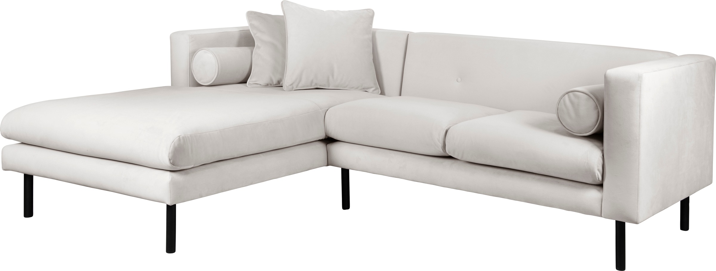 Guido Maria Kretschmer Home&Living Ecksofa »Lillibeth L-Form Designsofa, Maße B/T/H: 240/173/83 cm«, Zierkissen als Wendekissen, in Samtoptik oder Cord