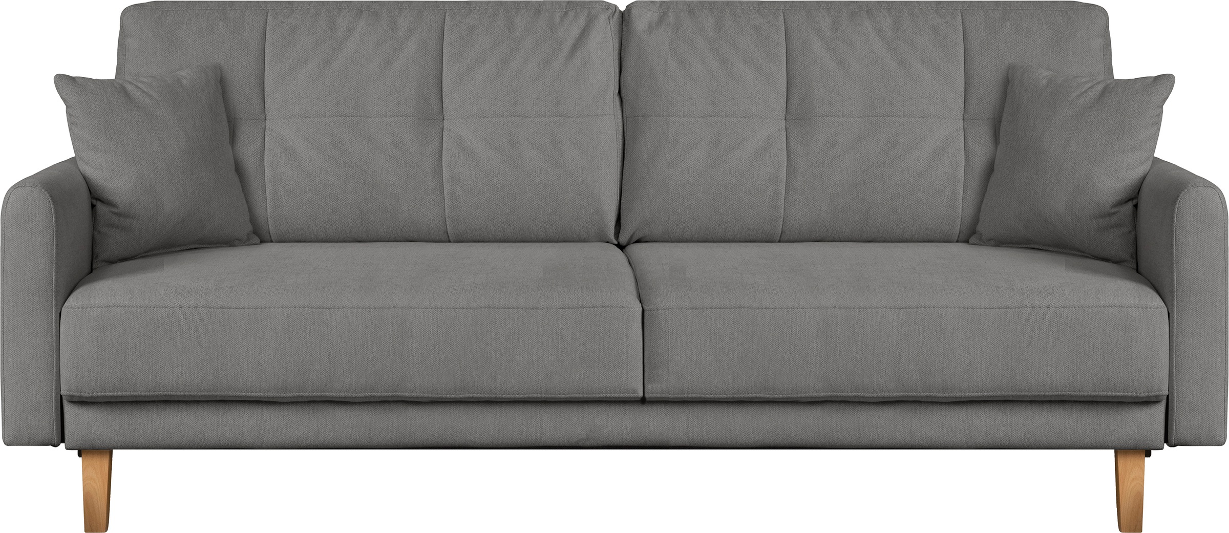 Home affaire 2-Sitzer »TRIPLO mit Wellenunterfederung, Maße B/T/H: 165/100/89 cm«, Sofa mit Steppung im Rückenbereich, incl. Rückenkissen und Zierkissen
