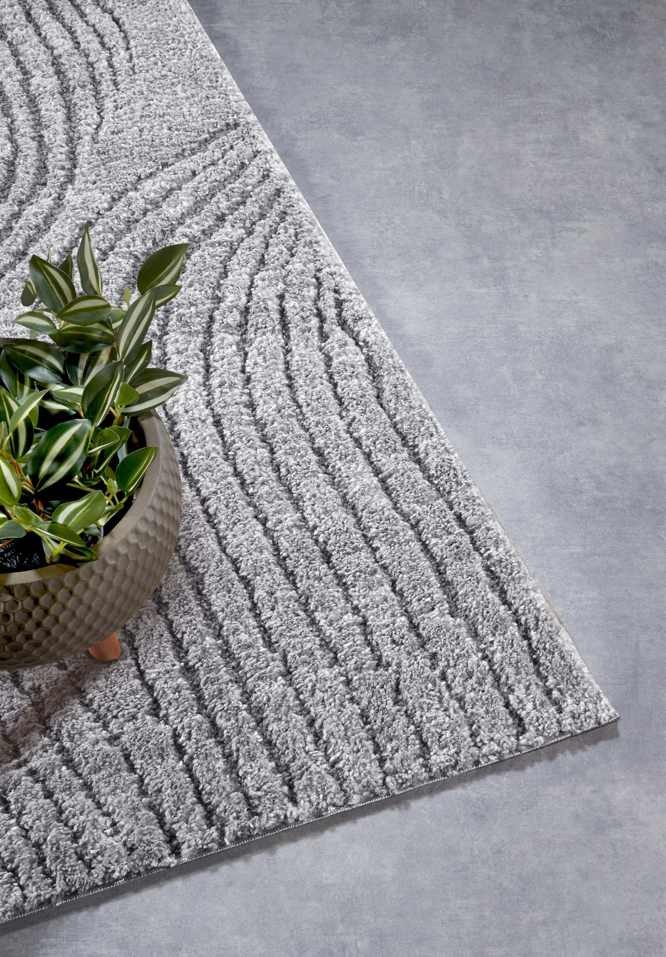 ELLE DECORATION Designteppich »Pigment«, rechteckig, 18 mm Höhe, Hochflor, Shaggy, Läufer, weich, Langflor, modern, Hoch Tief Effekt