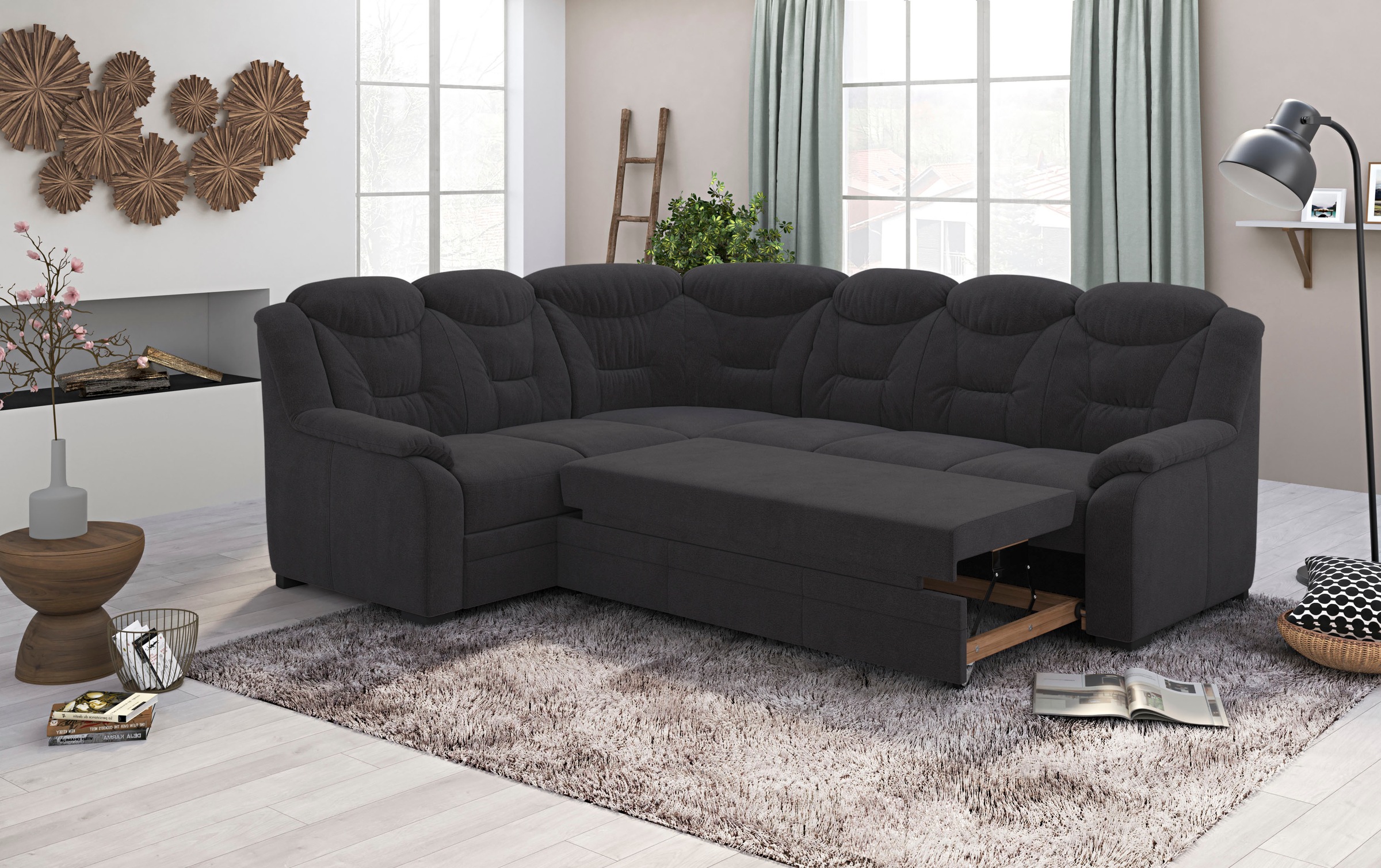 COTTA Ecksofa »Marcus L-Form«, wahlweise mit Bettfunktion & Stauraum
