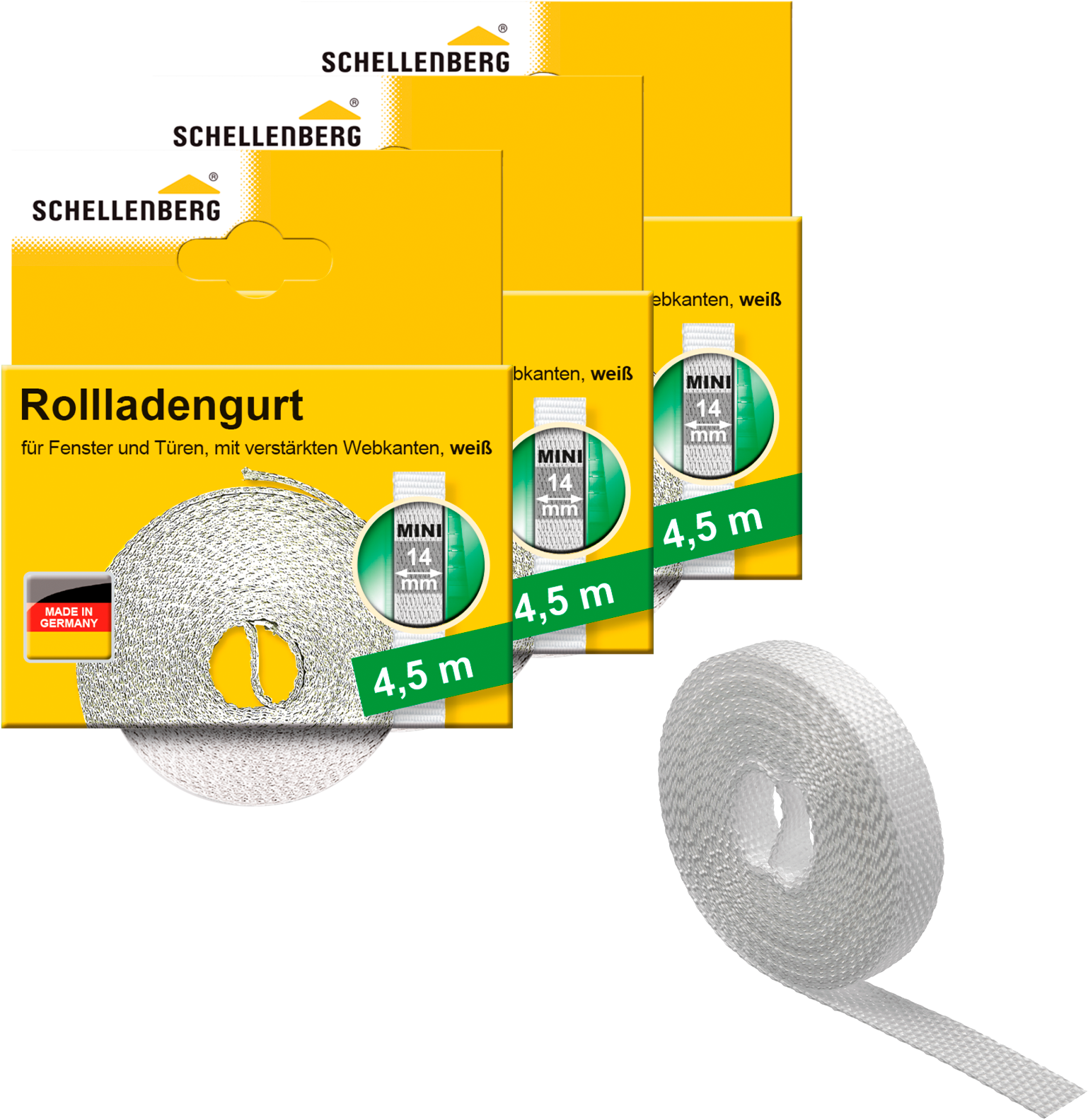 SCHELLENBERG Rollladengurt »Mini 14 mm, 4,5 m, zur Bedienung eines Rolllade günstig online kaufen