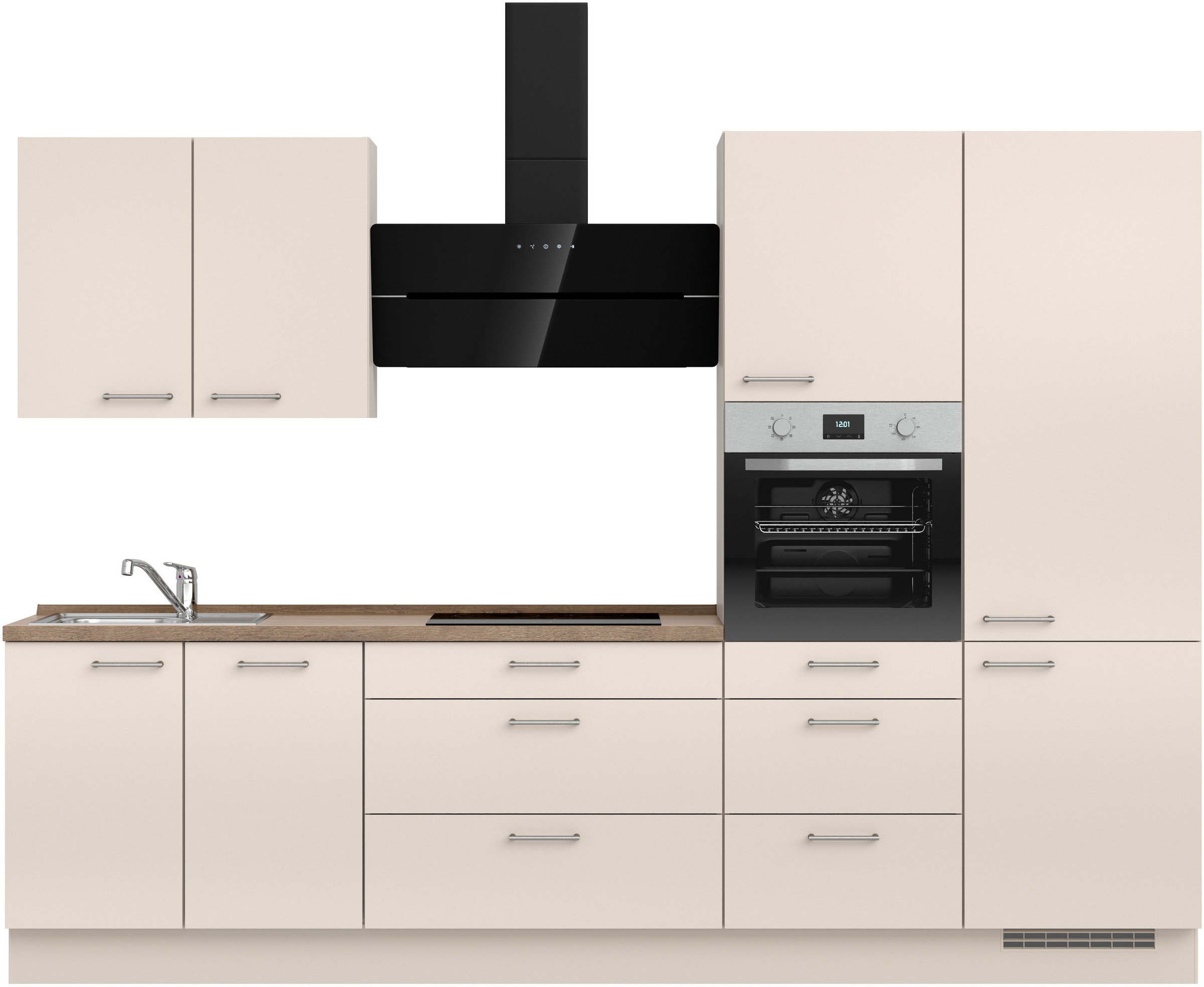 nobilia® Küchenzeile »"Laser II", Ausrichtung wählbar, Breite 300 cm« vormo günstig online kaufen