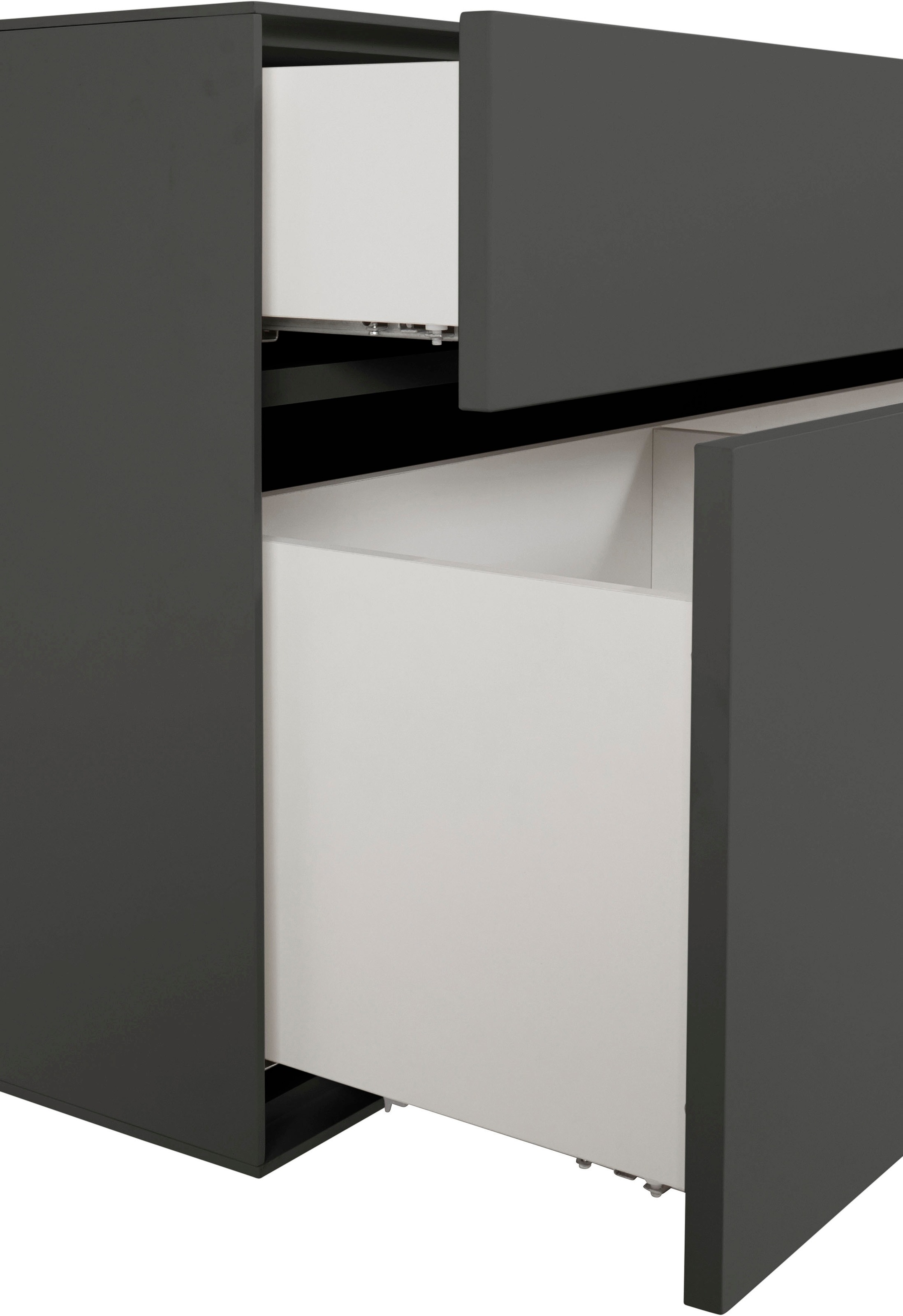 LeGer Home by Lena Gercke Lowboard »Essentials«, Breite: 112 cm, MDF lackiert, Push-to-open-Funktion