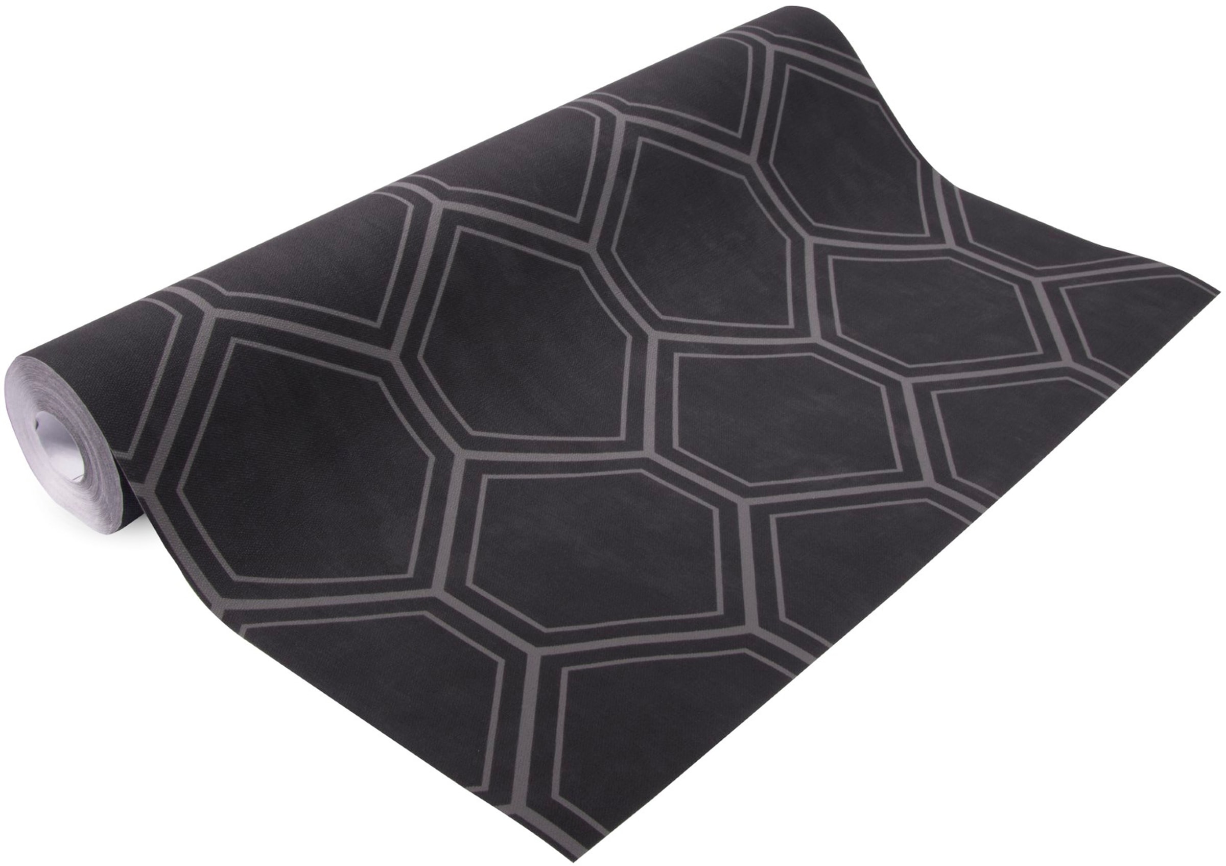 Superfresco Easy Vliestapete »Geo - Hexagon« geometrisch Schwarz - 10m x 52cm