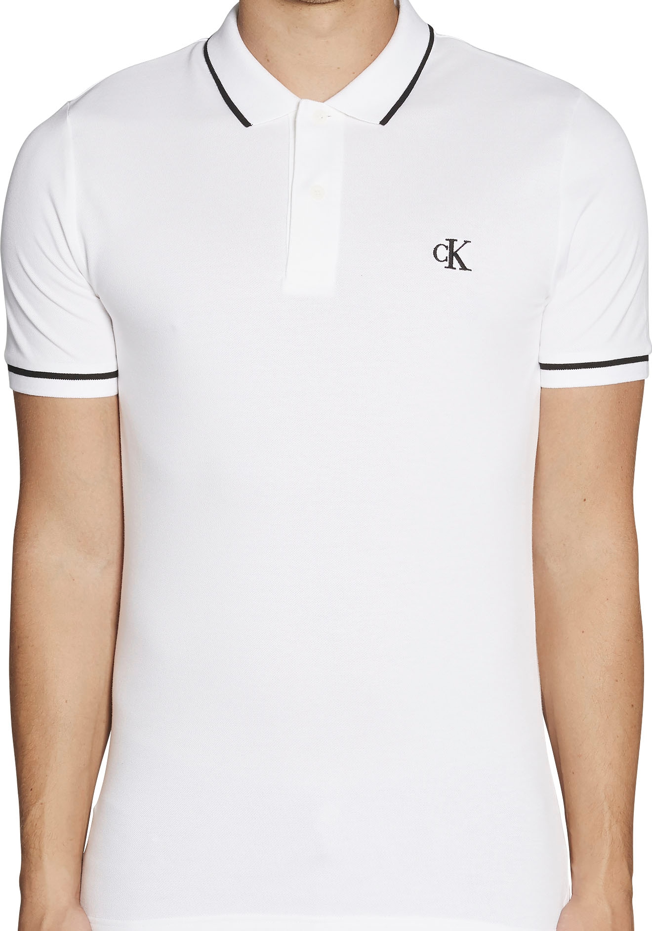 Calvin Klein Jeans Poloshirt »TIPPING SLIM POLO«, mit Logomarkenlabel