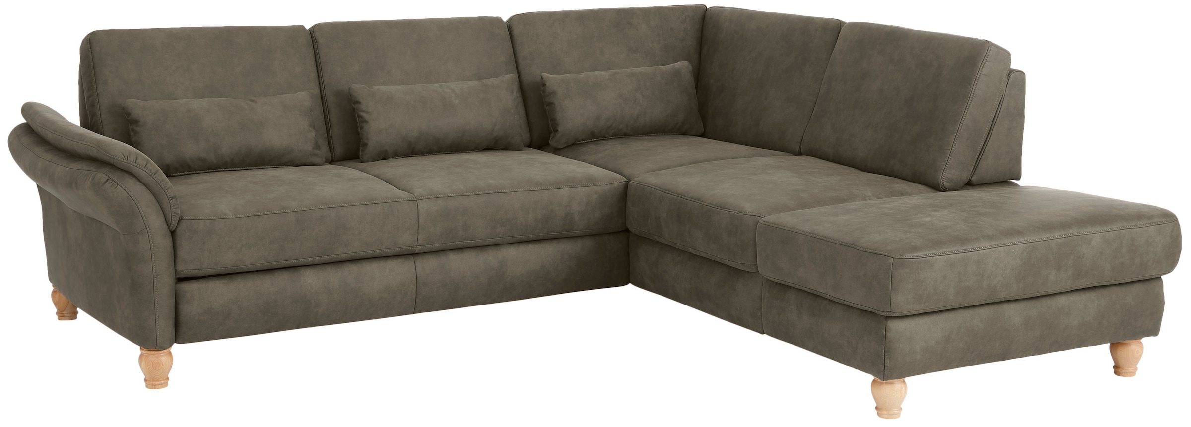 Home affaire Ecksofa »Palace L-Form«, incl. Sitztiefenverstellung, wahlweise mit Bettfunktion und Stauraum