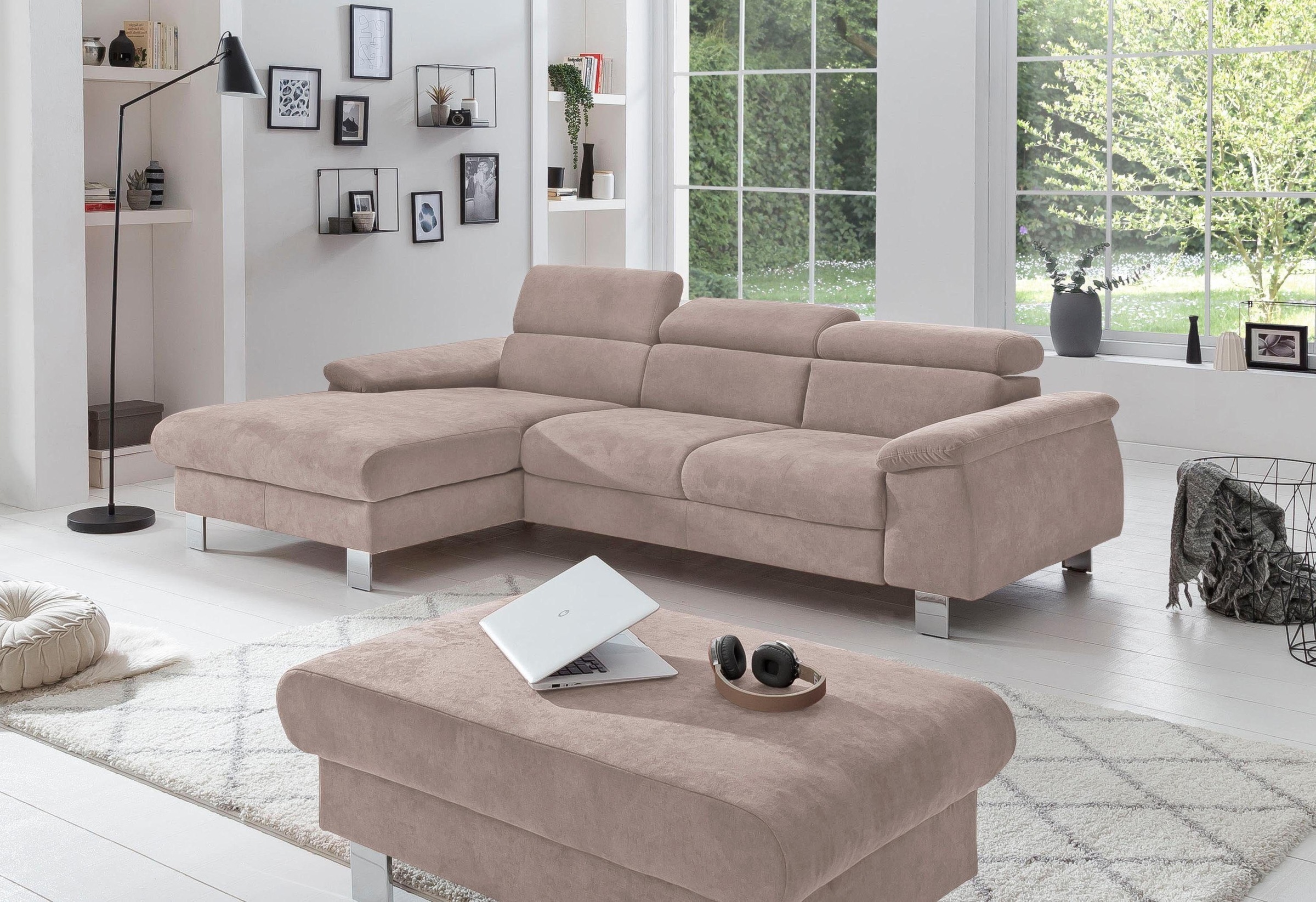 COTTA Polstergarnitur »Komaris L-Form«, (Set), Set bestehend aus: Ecksofa m günstig online kaufen