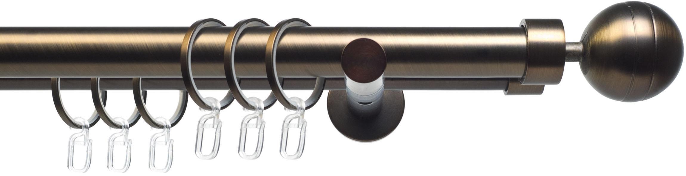 Liedeco Gardinenstange »CELKUGEL01SG2L« Ø 25 mm 2 läufig-läufig Fixmaß 2-lä günstig online kaufen