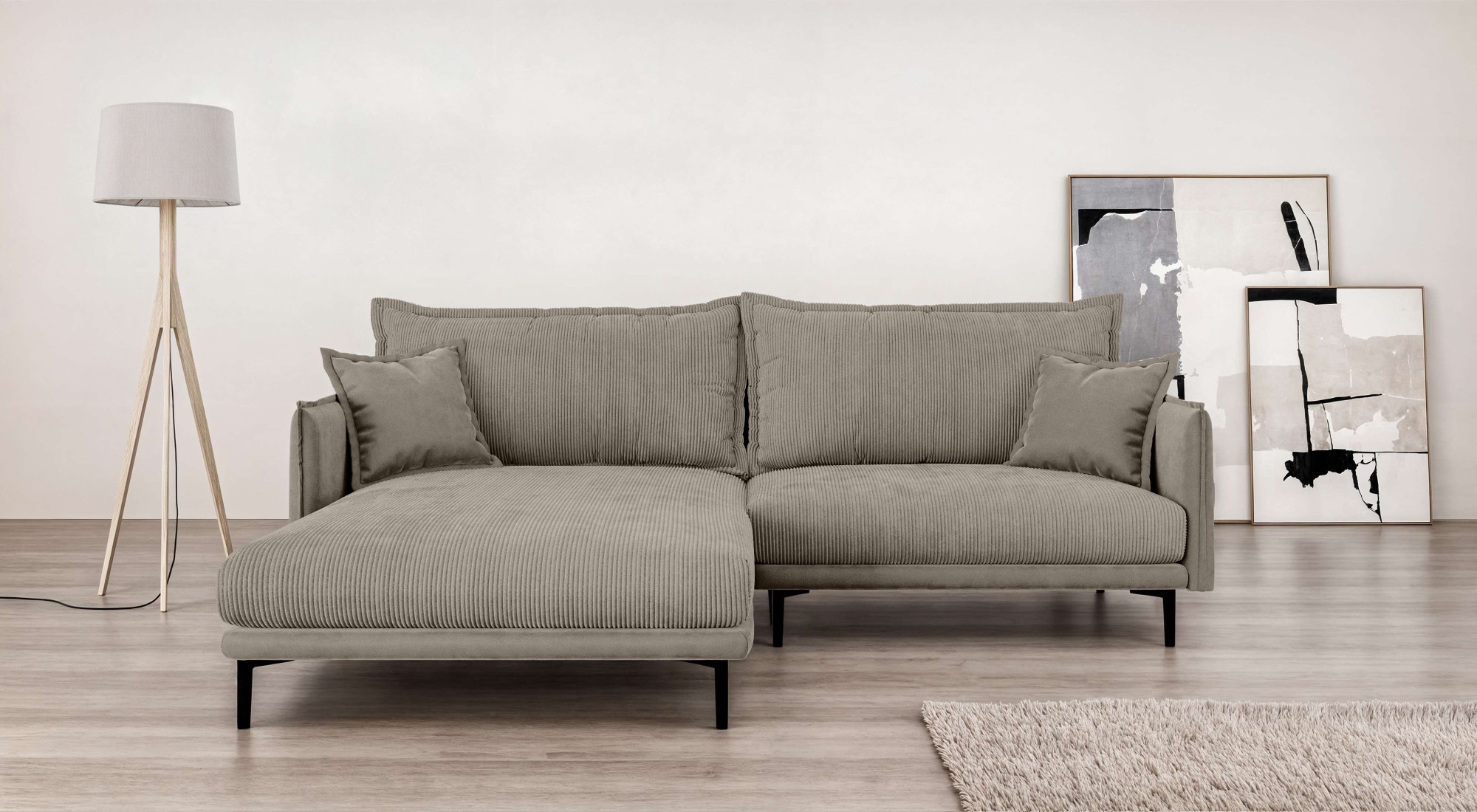 INOSIGN Ecksofa »ALEXANDRIA mit Recamiere rechts oder links bestellbar, mod günstig online kaufen