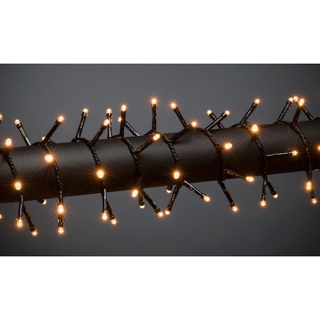KONSTSMIDE LED-Lichterkette »Büschellichterkette Cluster, Weihnachtsdeko«,  mit 200 bernsteinfarbenen Dioden auf Rechnung kaufen