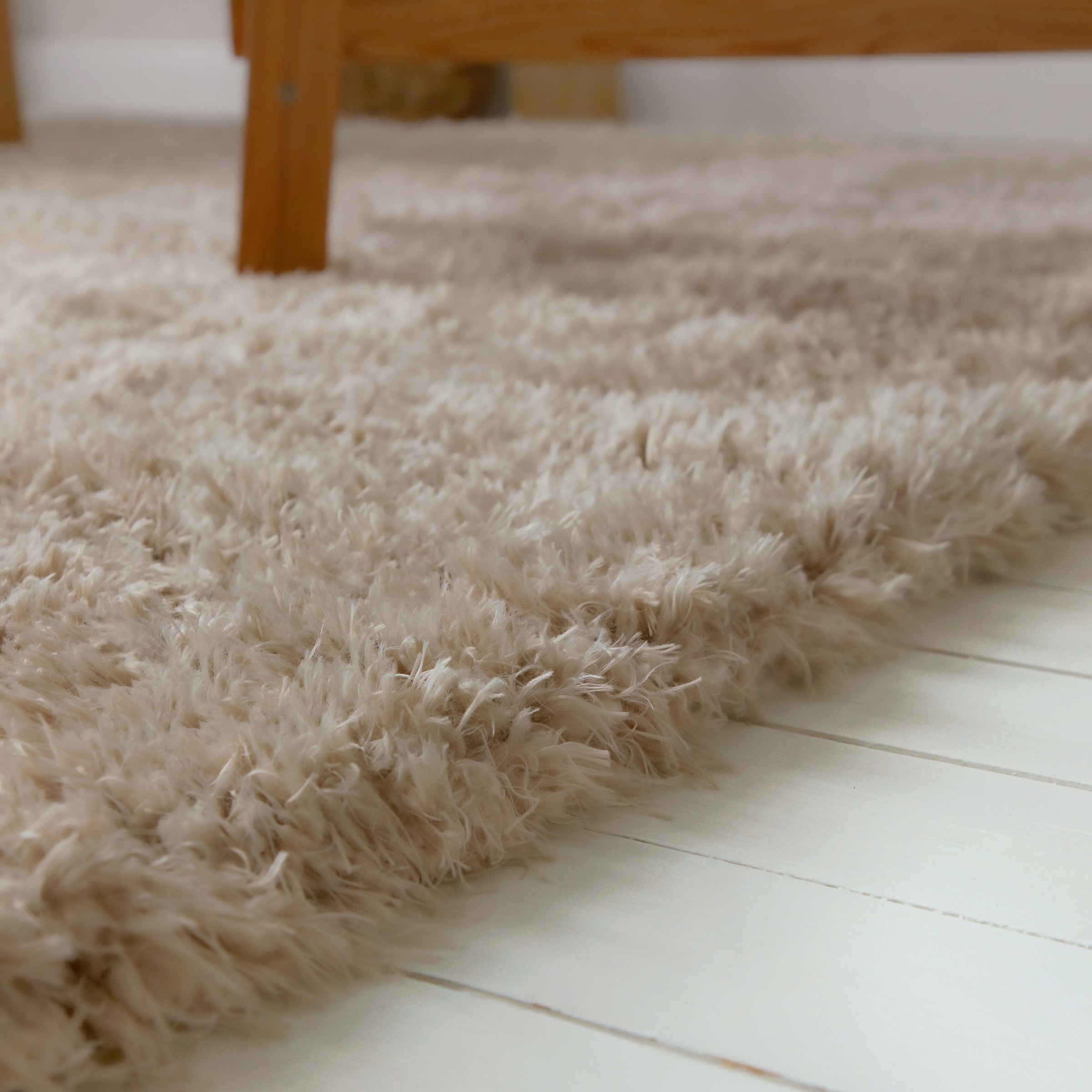 OTTO home Hochflor-Teppich »Josetta , auch als Läufer erhältlich« rechteckig 50 mm Höhe Langflor, Shaggy, dichter weicher Hochflor, uni farben, Wohnzimmer