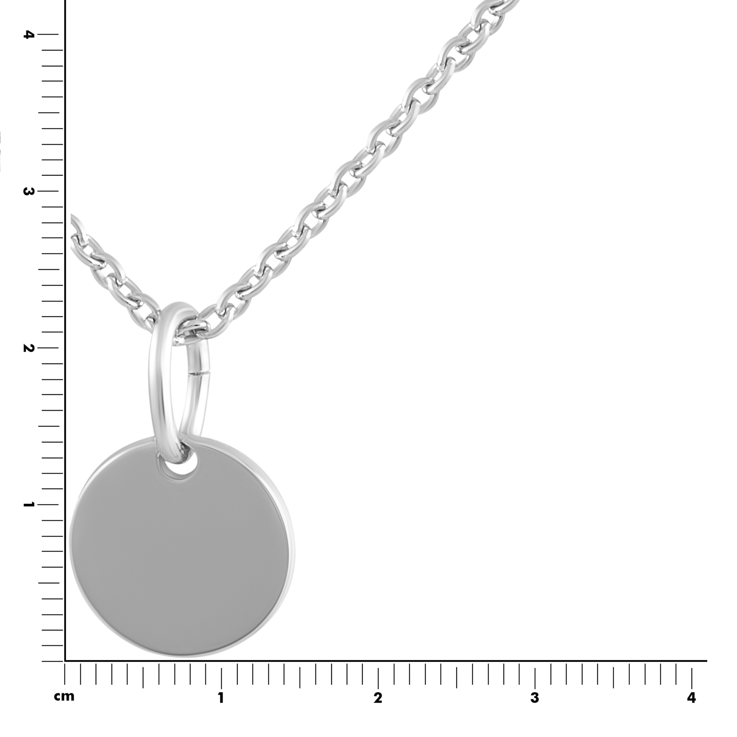 Vivance Kette mit Anhänger »925 Silber rhodiniert 10mm«