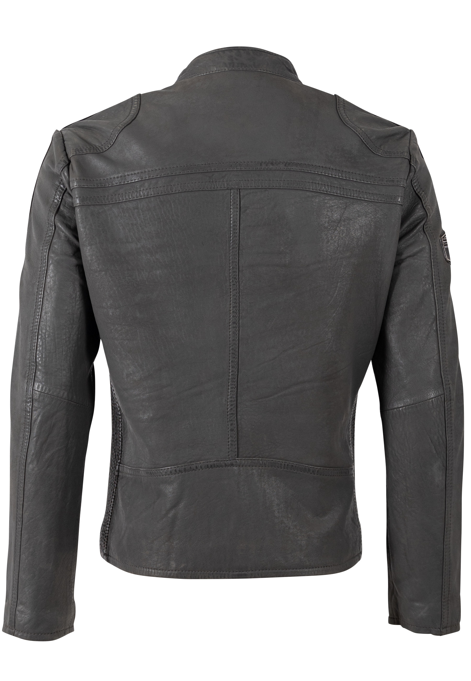 Mauritius Lederjacke »MMTorbu« mit Lederbadges im Racing-Stil