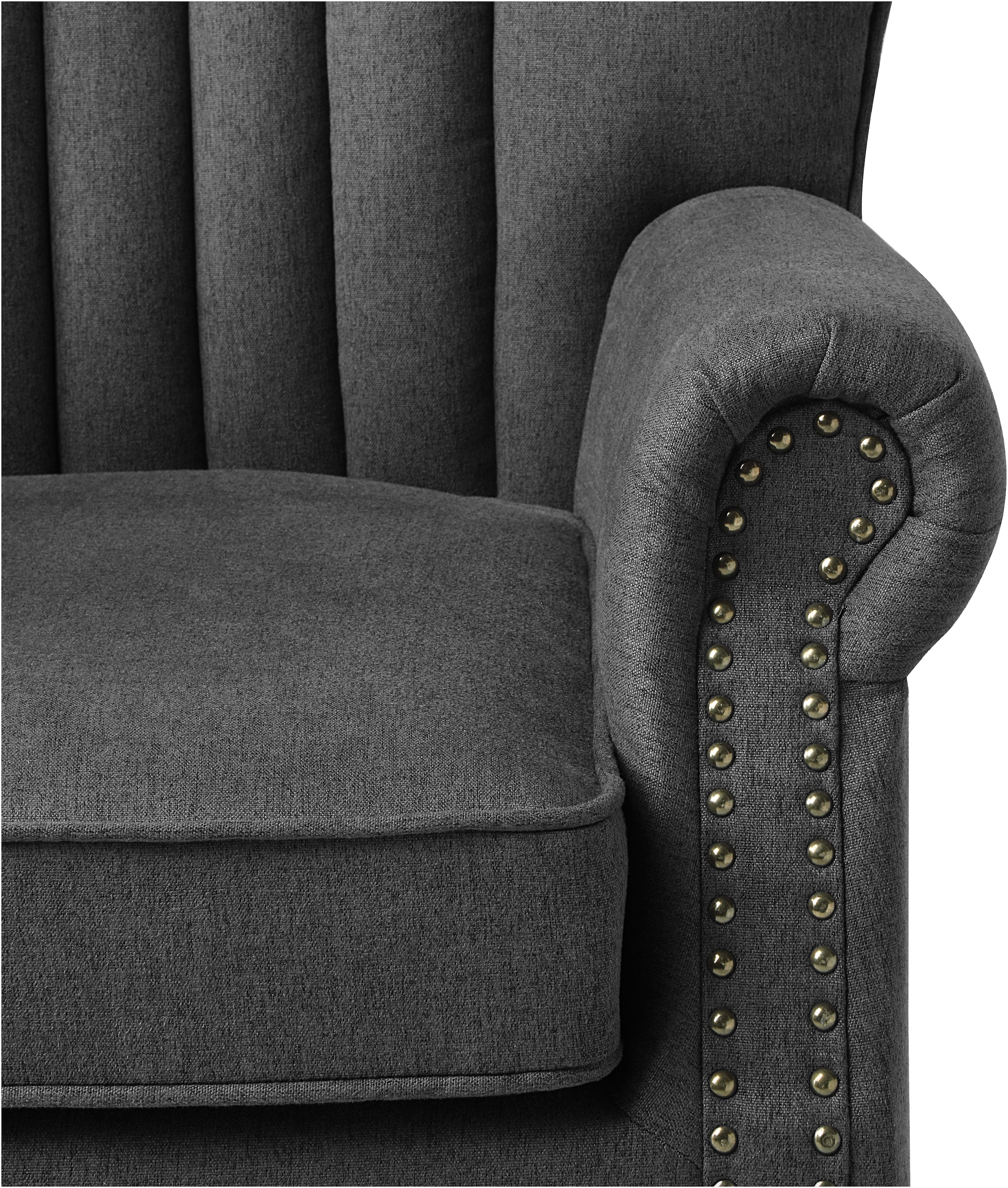 ATLANTIC home collection Sessel »TONI«, modern mit Nieten und hoher Rückenlehne