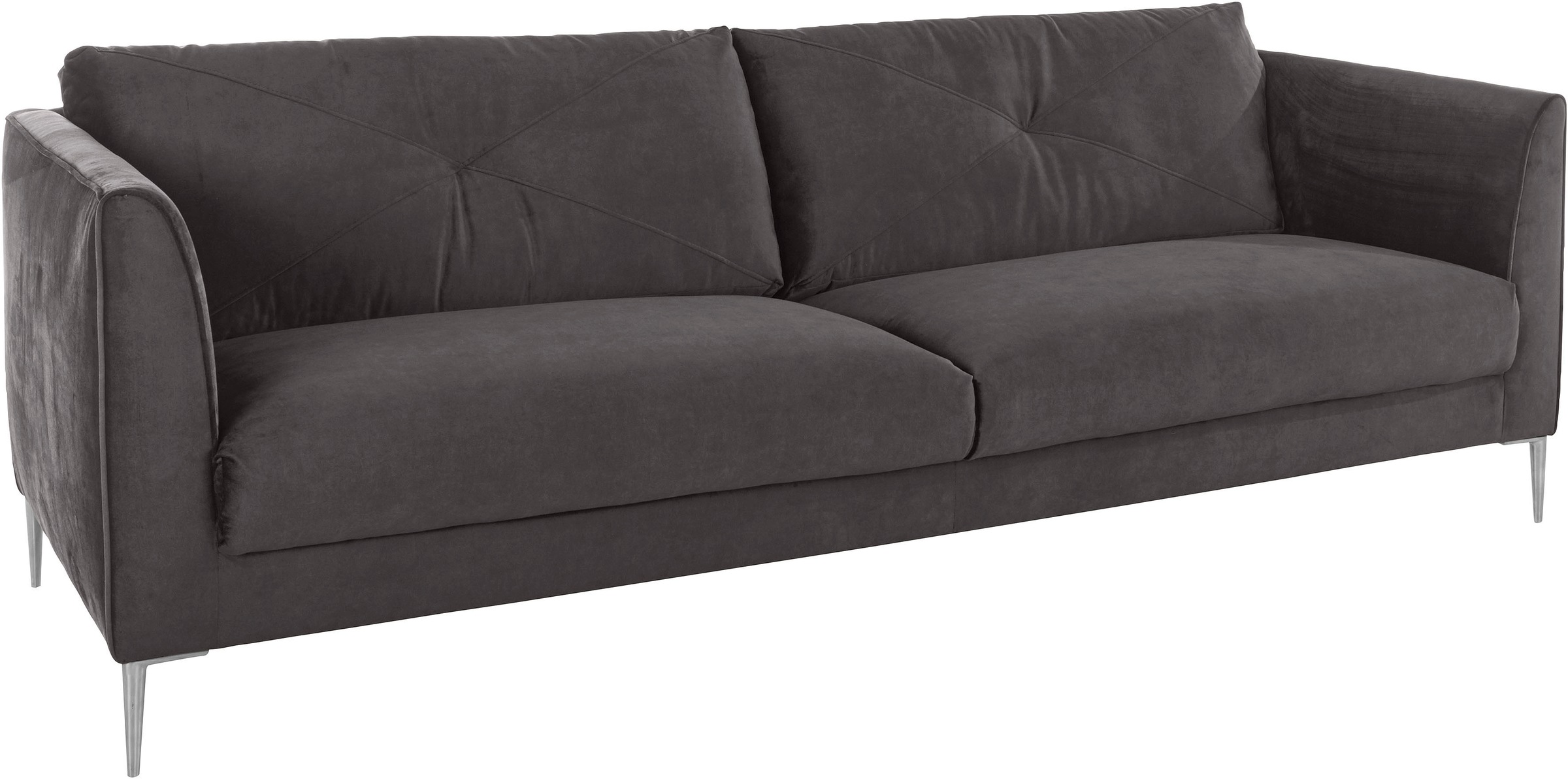 Guido Maria Kretschmer Home&Living 2,5-Sitzer »Chilltime, elegant und bequem, Komfortsitzhöhe 46cm, Breite 237cm«, mit eleganter Kreuznaht in den Rückenkissen, Breite 237 cm