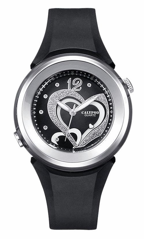 CALYPSO WATCHES Quarzuhr, Armbanduhr, Damenuhr, mit Herzmotiv, bis 10 bar w günstig online kaufen