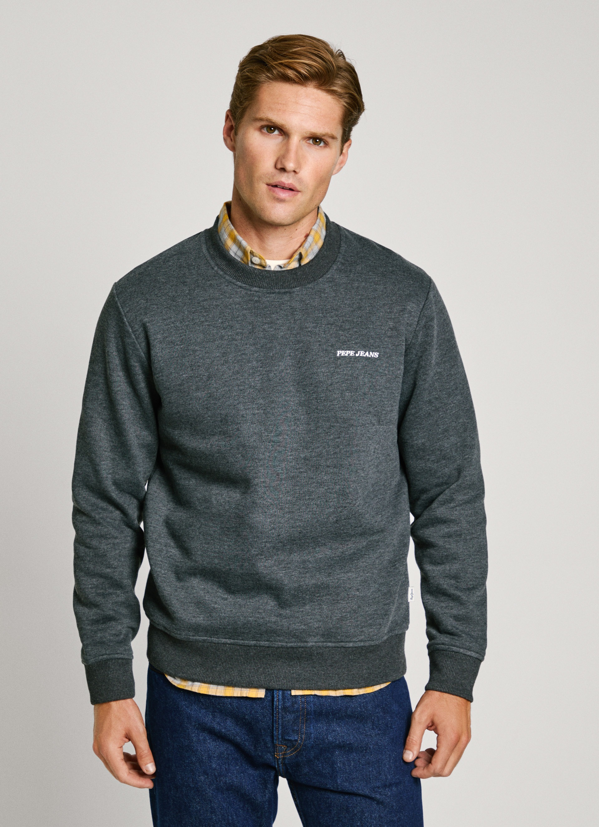 PEPE JEANS Sweatshirt »DAMIAN CREW« mit Schrift-Detail auf dem Rücken black XL XL Sweatshirt DAMIAN CREW von Pepe Jeans