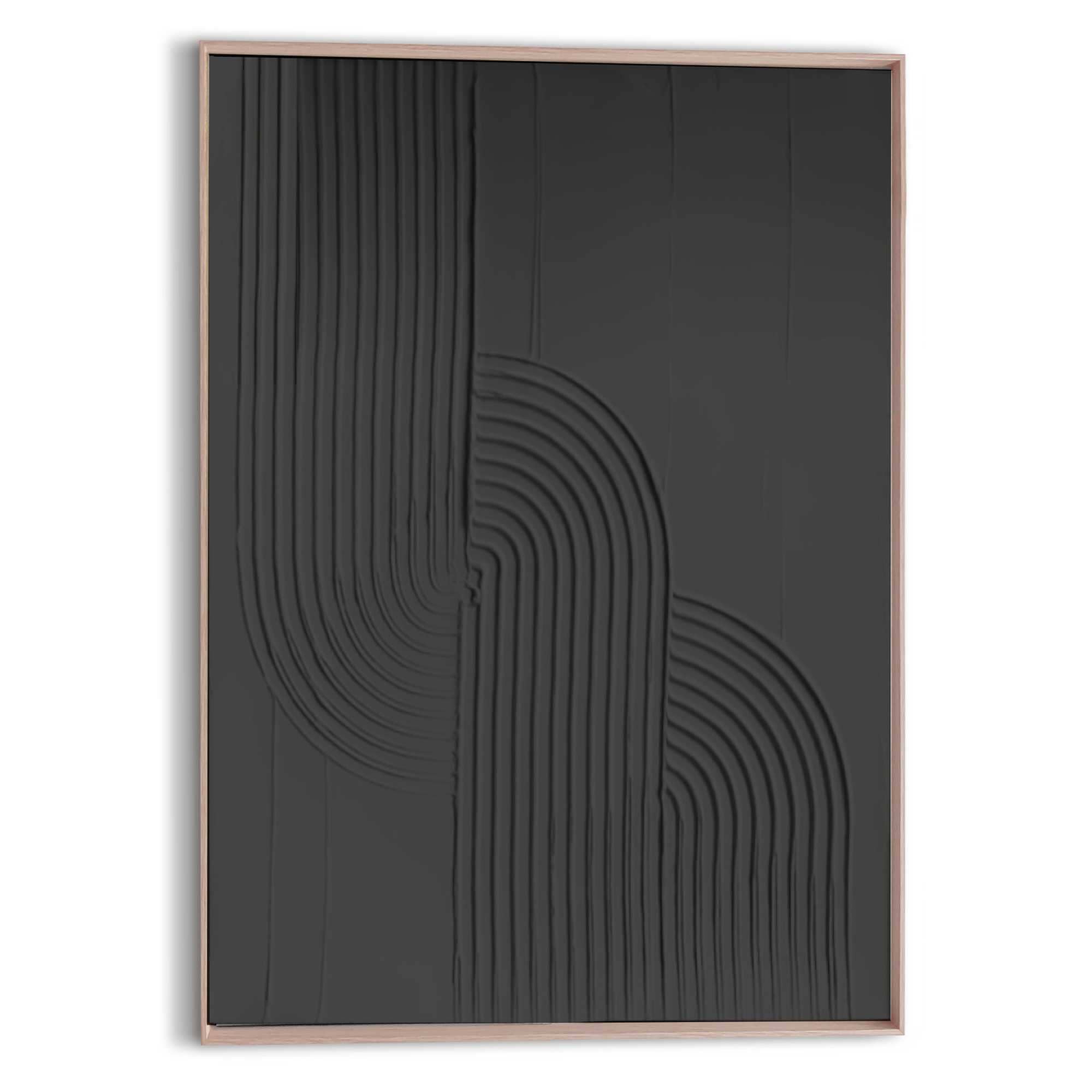 Reinders! Wandbild »Knot - charcoal« Wohnzimmer - Schwarz - MDF - Abstrakt günstig online kaufen