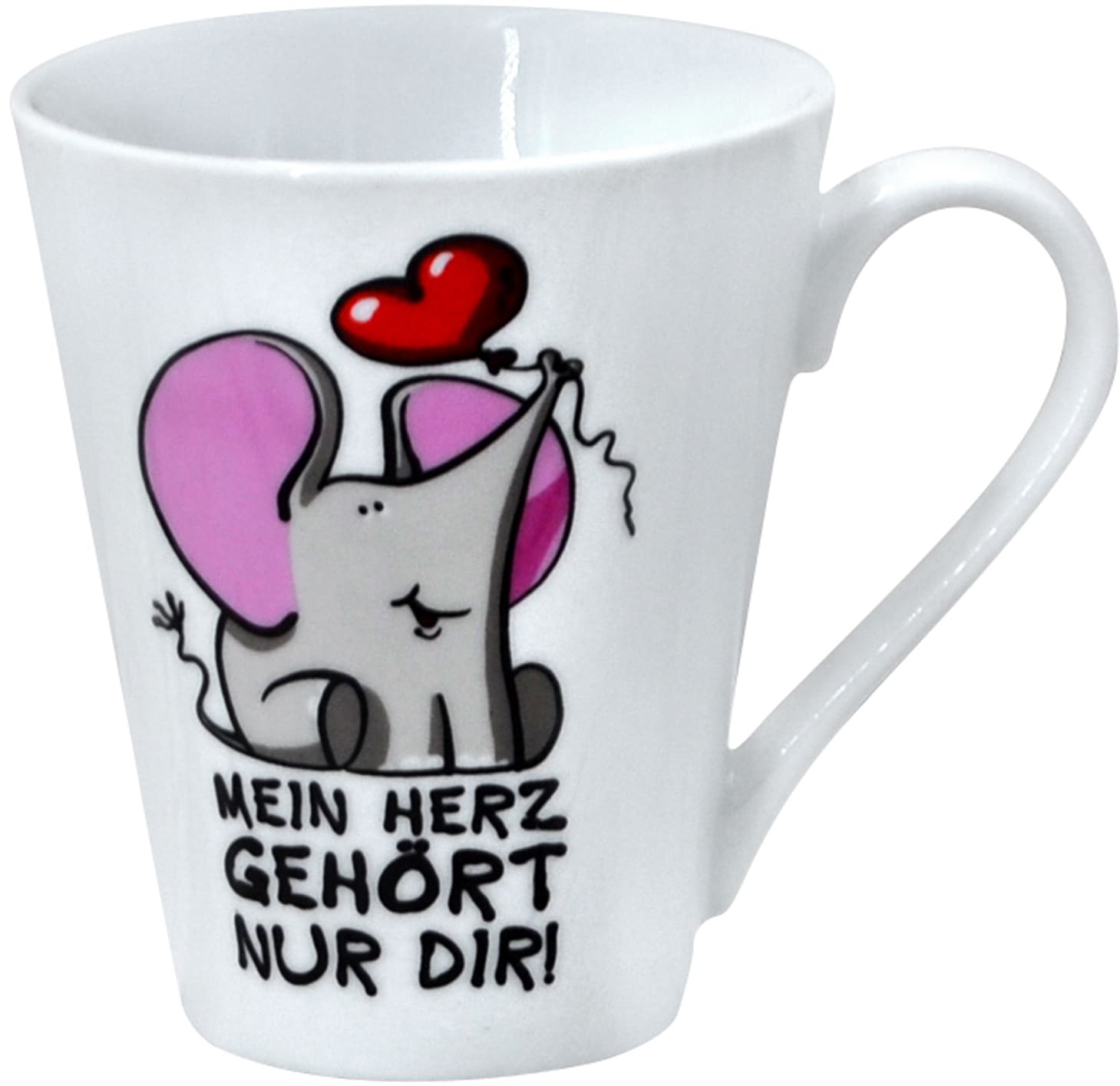 Retsch Arzberg Becher »Tierisch«, (Set, 4 tlg.), mit 4 Dekore-Sprüchen, 4-teilig