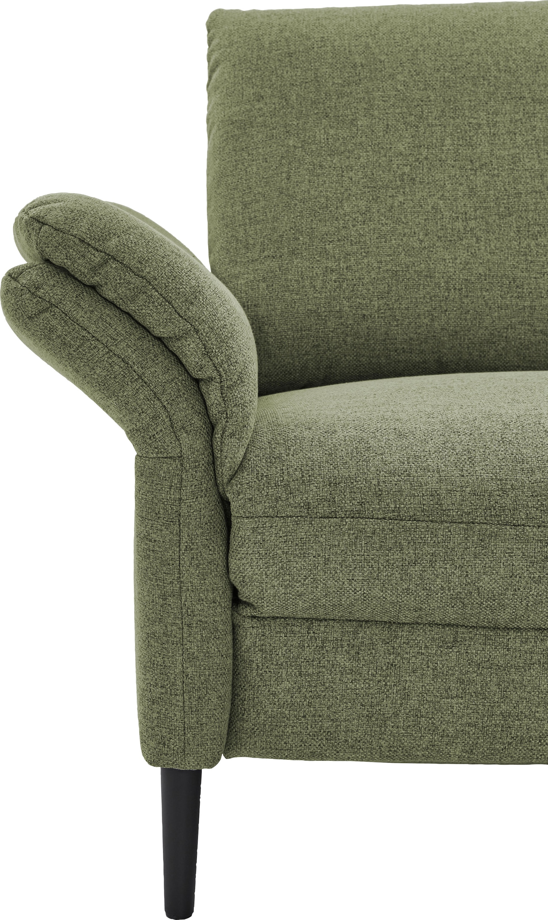 Places of Style Ecksofa »Sarsina: mit Tonnentaschen-Federkern, perfekt zum Entspannen L-Form«, inklusive 2 motorischen Relaxfunktionen mit Herz-Waage-Beschlag